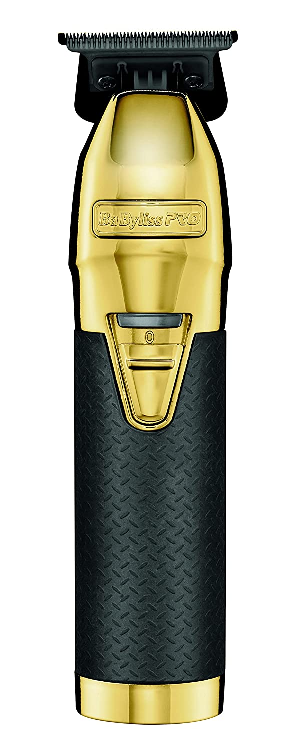 BaBylissPRO Gold FX Boost+ Exposed T-Blade Cordless Hair Trimmer and Adjustable Clipper Bundle with Cleaning Cloth - Pro-Distributing