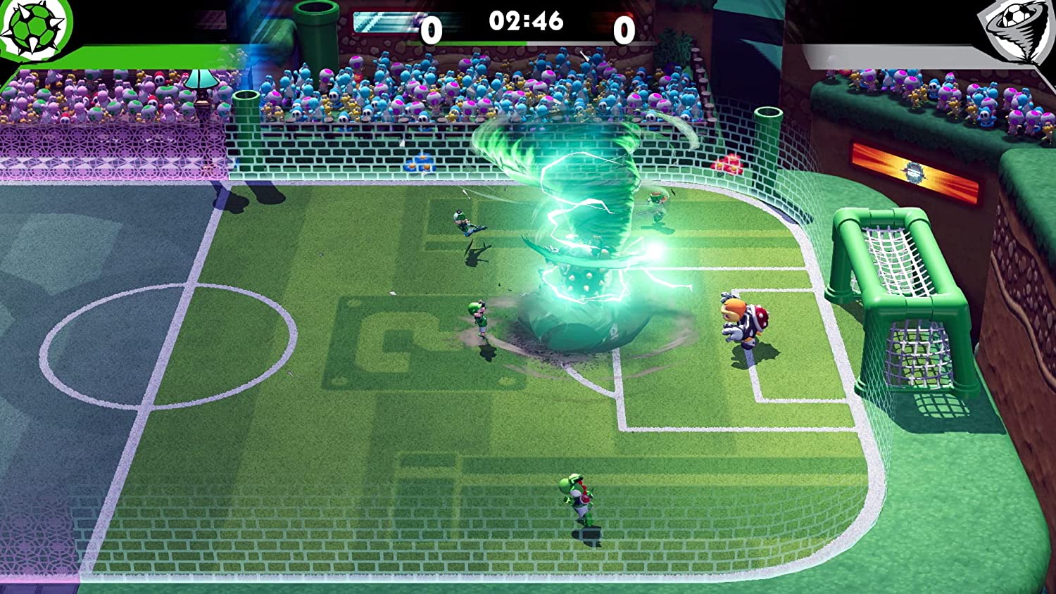 Mario Strikers: Battle League - Nintendo Switch with Microfiber Screen Cleaning Cloth - Pro-Distributing
