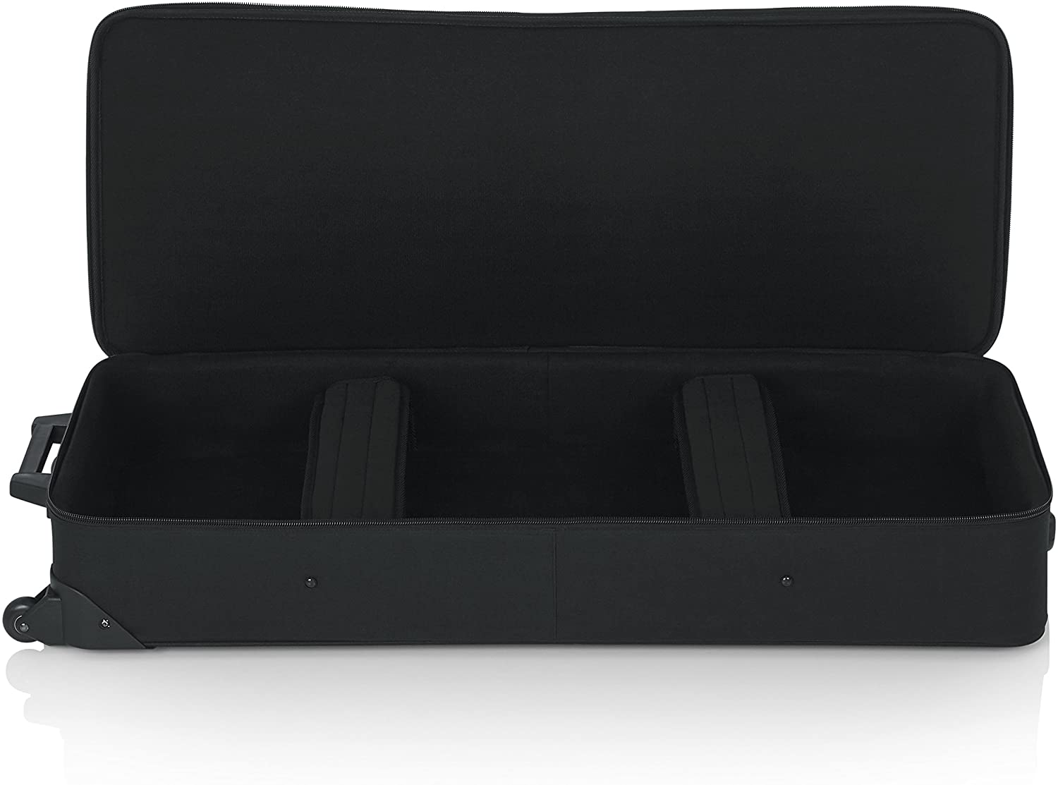 Gator Lightweight Case with Retractable Pull Handle and Wheels Fits Standard 49 Note Keyboards and Electric Pianos (GK-49) - Pro-Distributing