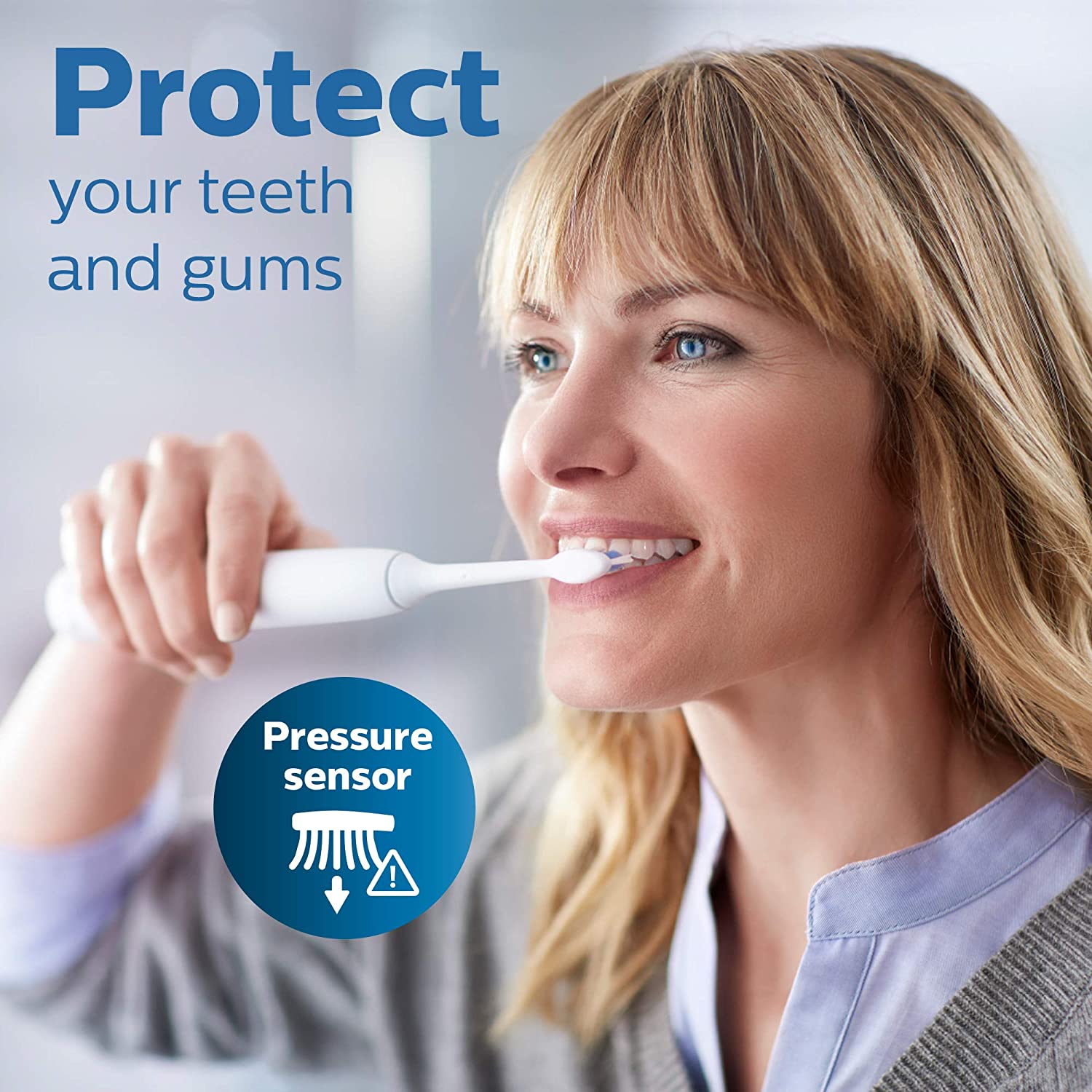 Philips Sonicare HX6817/01 ProtectiveClean 4100 Rechargeable Electric Toothbrush, White - Pro-Distributing