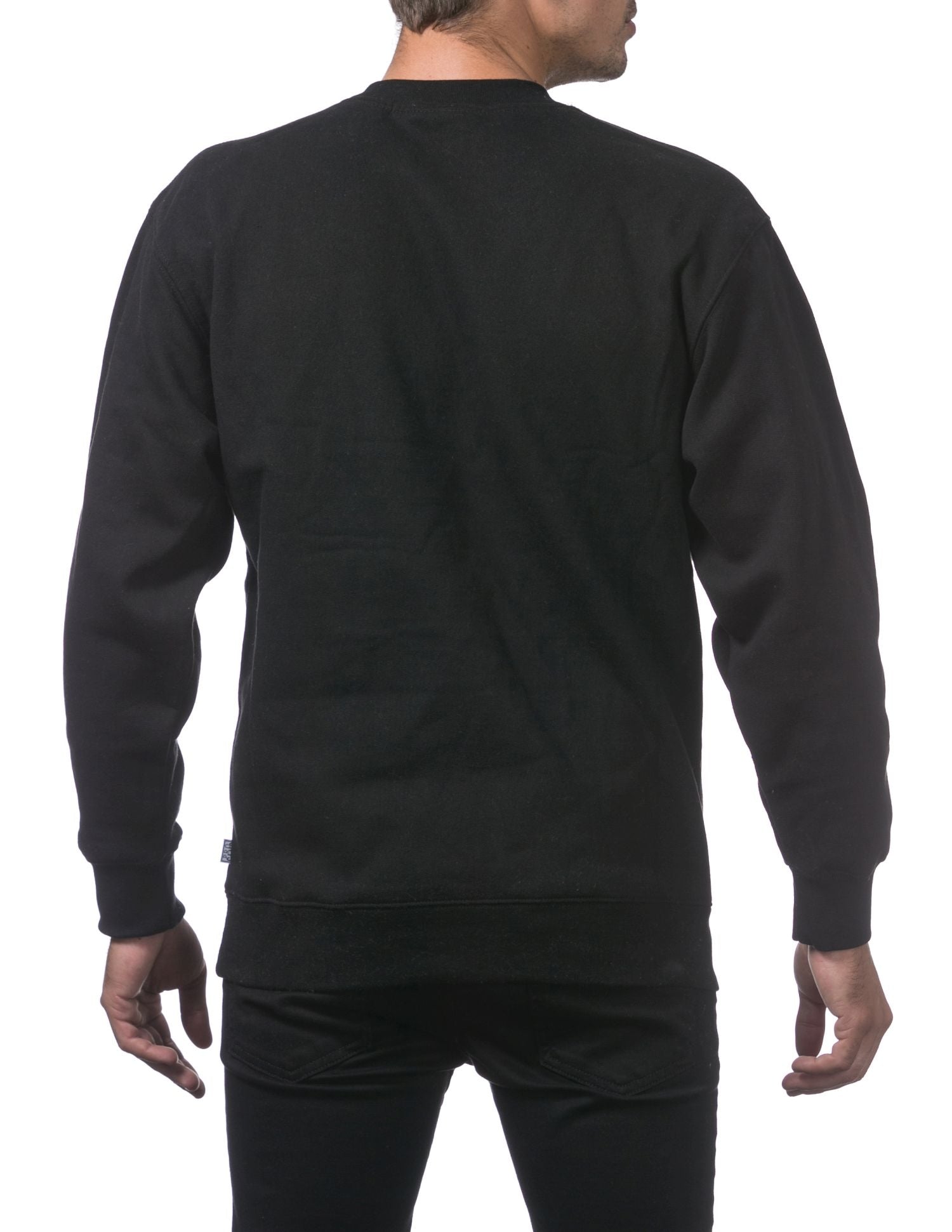 Pro Club Men's Comfort Crew Neck Fleece Pullover Sweater - Black - Small - Pro-Distributing