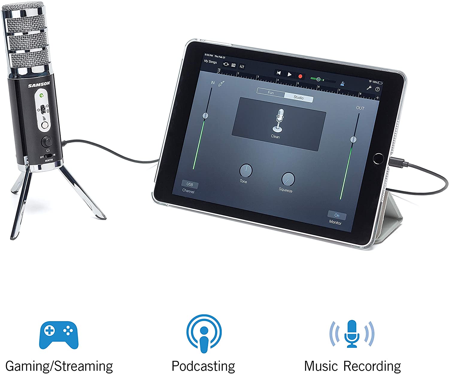 Samson Technologies Satellite - USB/iOS Broadcast Microphone - Pro-Distributing