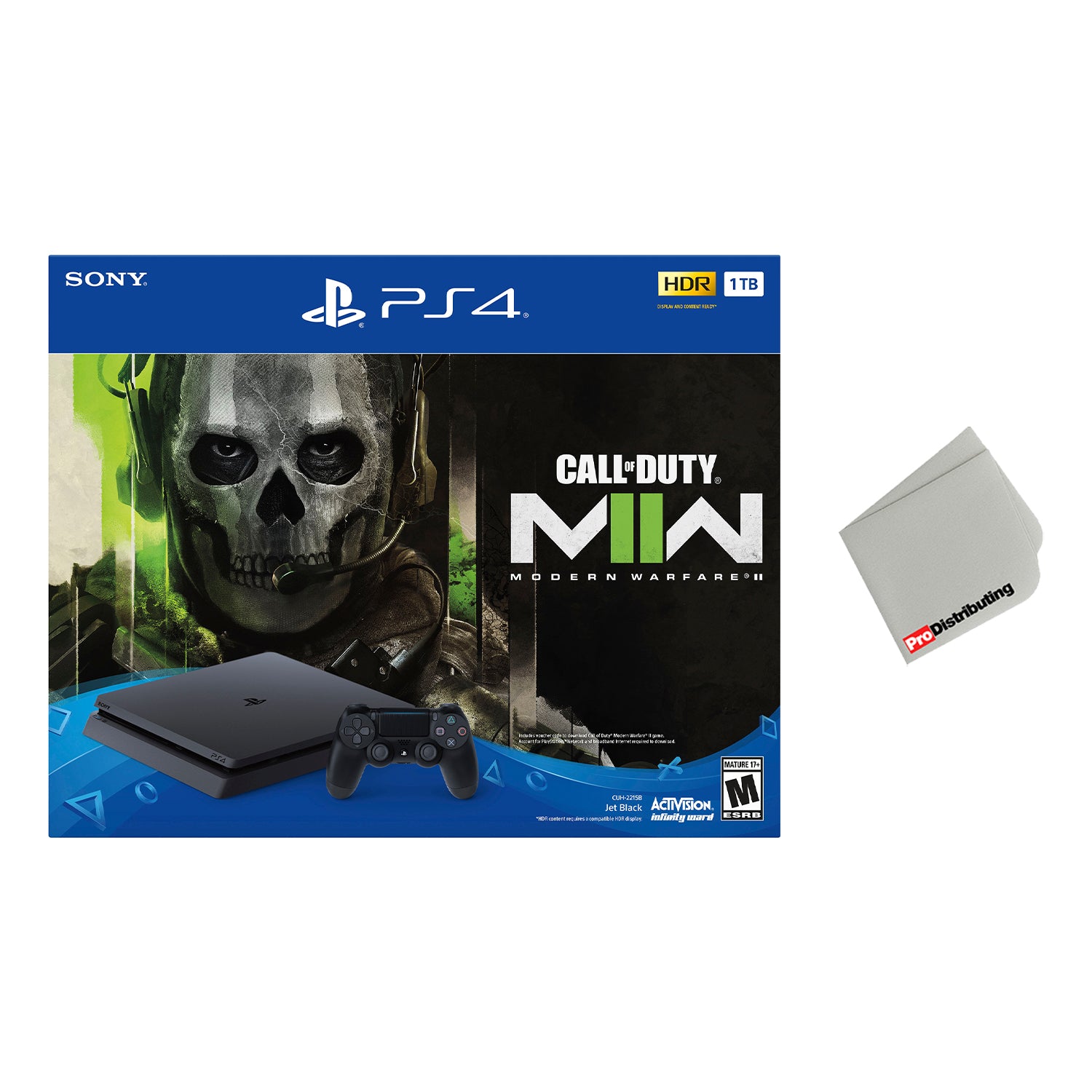 Sony PlayStation 4 Call of Duty Modern Warfare II Bundle with Microfiber Cleaning Cloth - Pro-Distributing