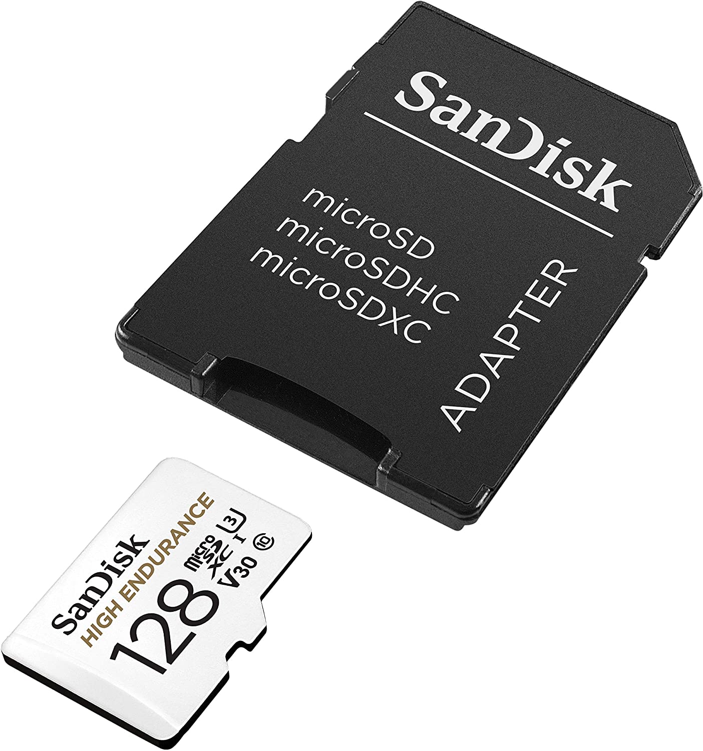 SanDisk 128GB High Endurance Video MicroSDXC Card with Adapter for Dash Cam and Home Monitoring systems - C10, U3, V30, 4K UHD, Micro SD Card - SDSQQNR-128G-GN6IA - Pro-Distributing