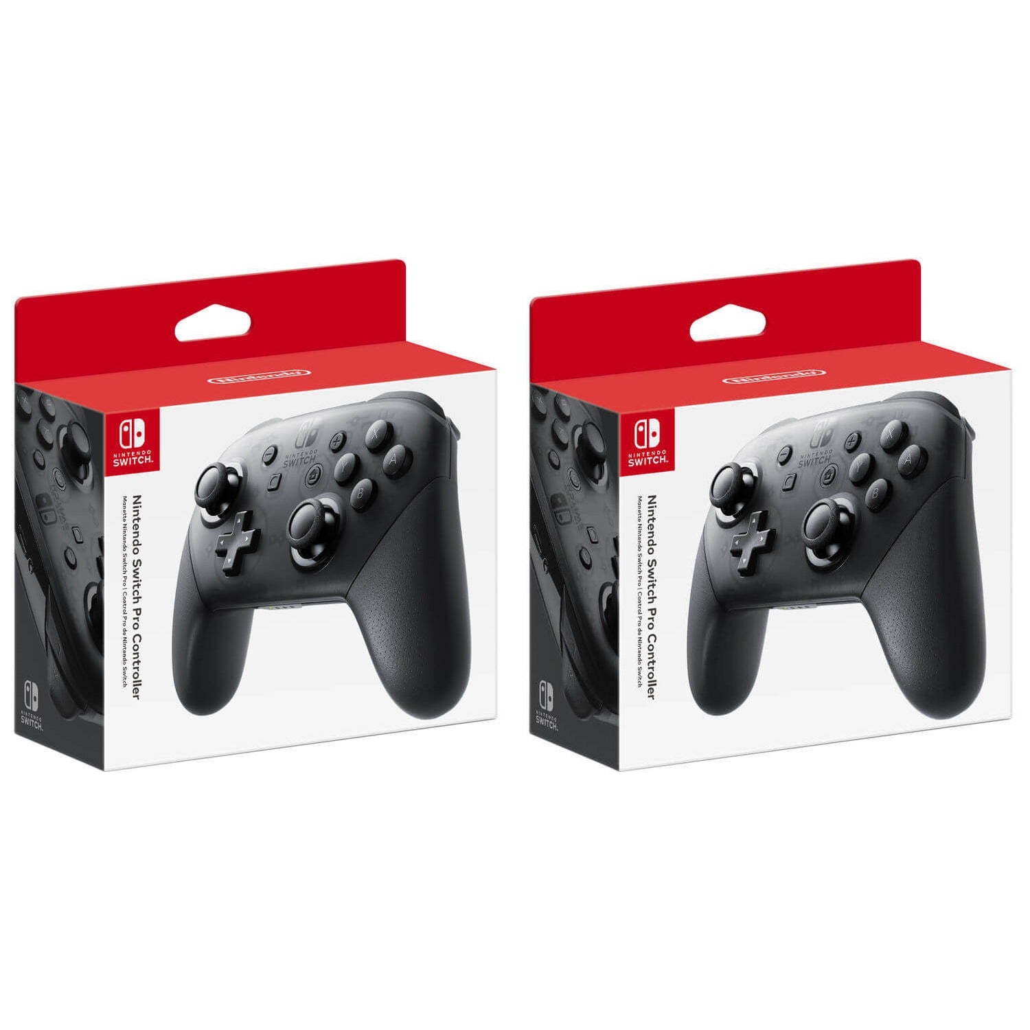 2 Pack Nintendo Switch Pro Controller Wireless - Black - Pro-Distributing