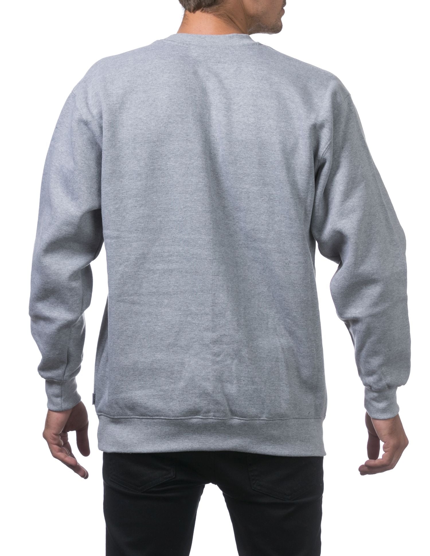 Pro Club Men's Comfort Crew Neck Fleece Pullover Sweater - Heather Gray - Small - Pro-Distributing