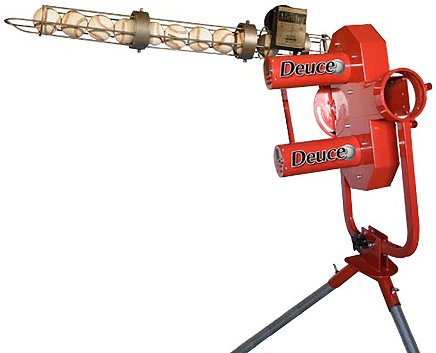 Heater Sports Deuce 75 MPH Two Wheel Baseball Pitching Machine with Automatic Ball Feeder - Pro-Distributing