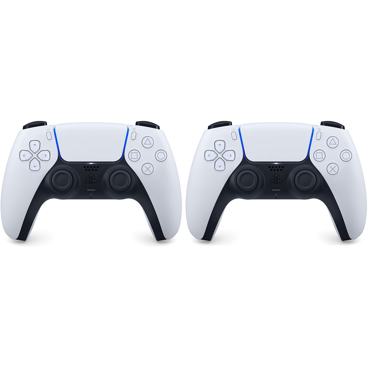 2 Pack Sony PlayStation 5 DualSense Wireless Controller - Glacier White - Pro-Distributing