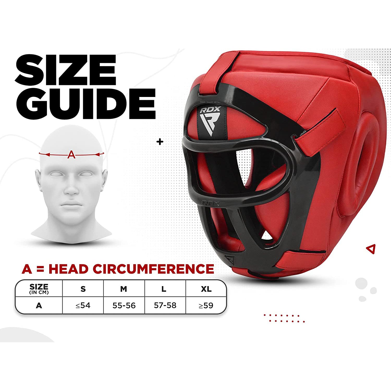RDX T1 Full Face Protection Headgear for Boxing, MMA, BJJ, Muay Thai, Kickboxing - RED - EXTRA LARGE - Pro-Distributing