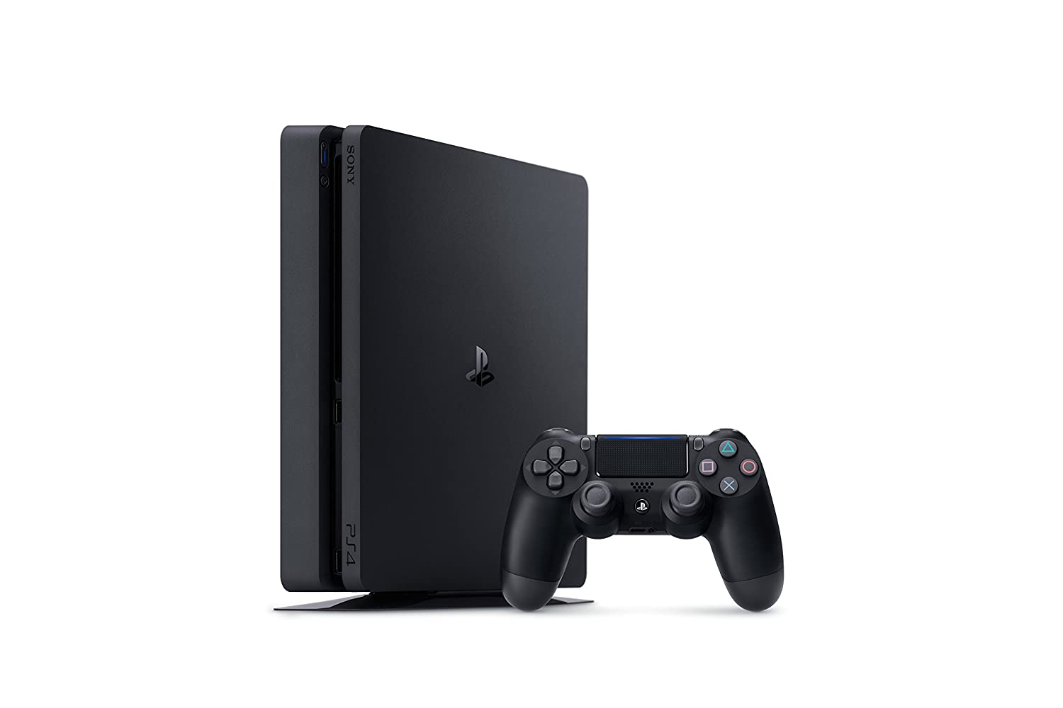 Sony PlayStation 4 Slim 1TB Video Game Console with Extra Dualshock Controller - Black - Pro-Distributing