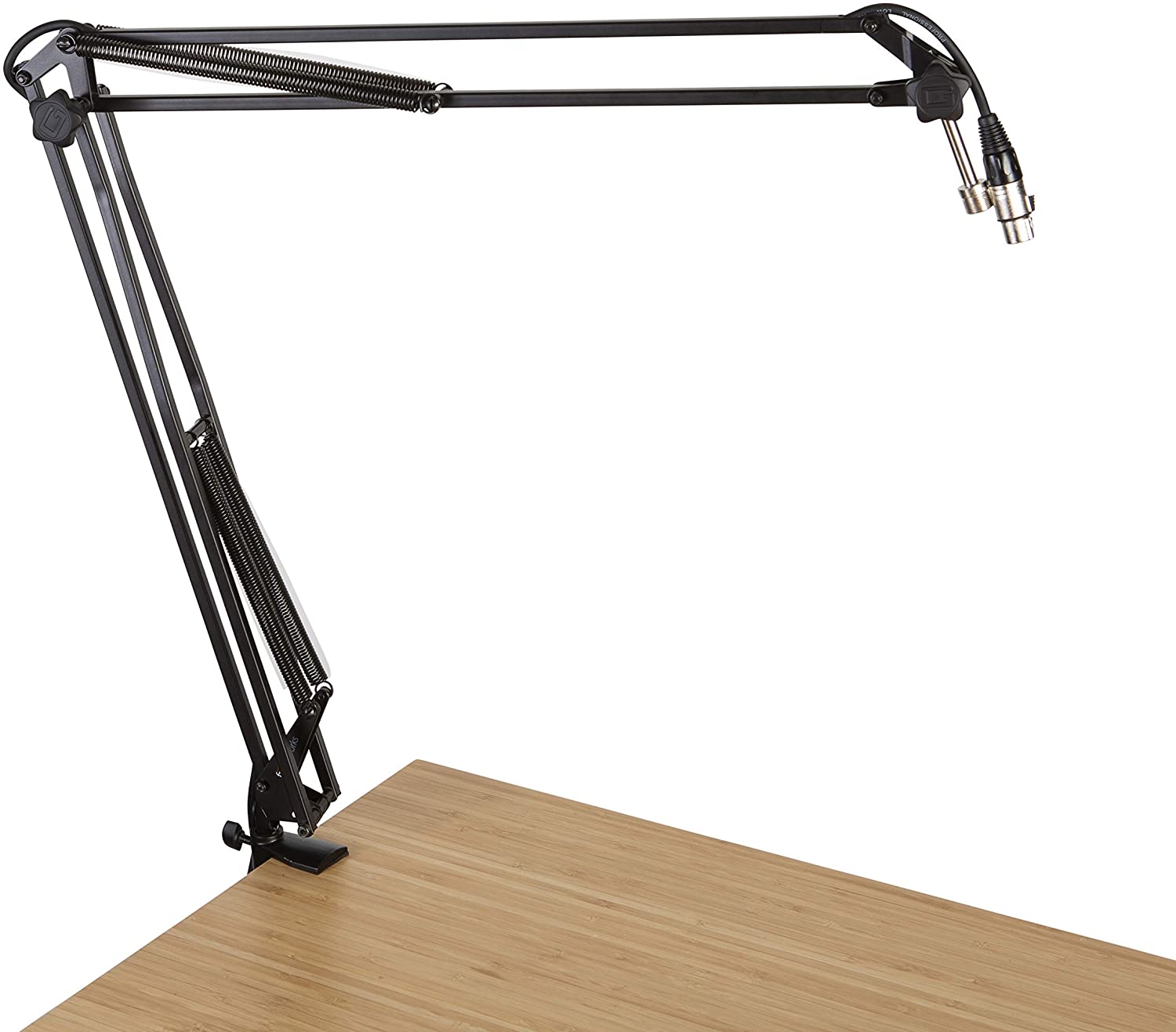 2 Pack Gator Frameworks Desk-Mounted Broadcast Microphone Boom Stand for Podcasts & Recording - GFWMICBCBM1000 - Pro-Distributing