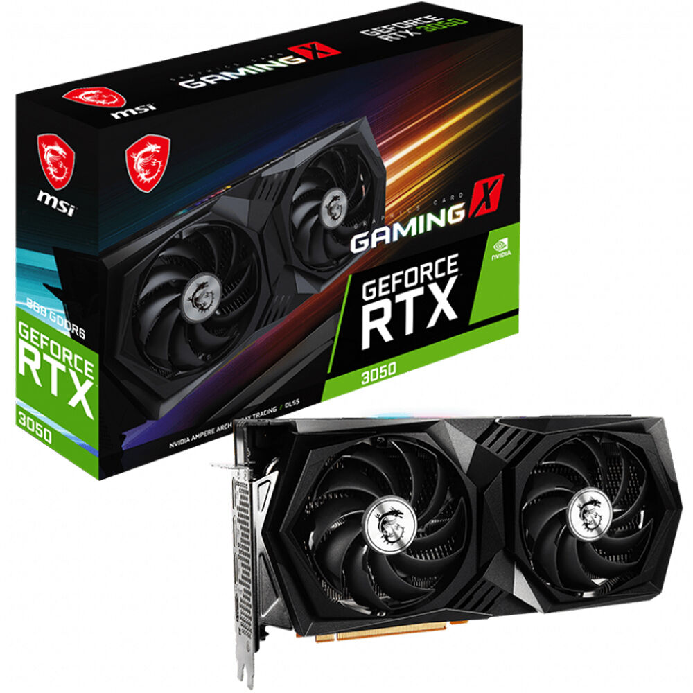 MSI Gaming GeForce RTX 3050 8GB GDRR6 128-Bit HDMI/DP PCIe 4 Torx Twin Fans Ampere OC Graphics Card (RTX 3050 Gaming X 8G) - Pro-Distributing