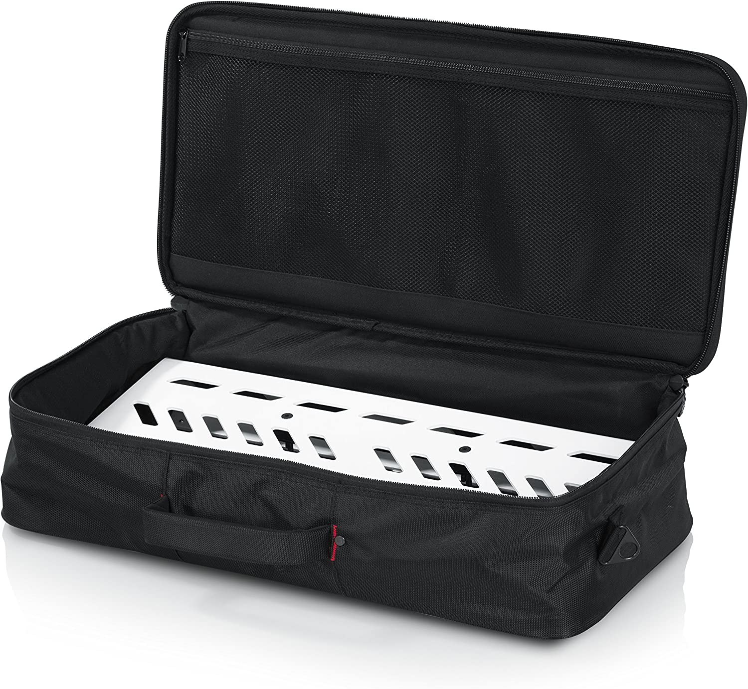 Gator Cases Large Aluminum Guitar Pedal Board with Carry Bag - White - Pro-Distributing