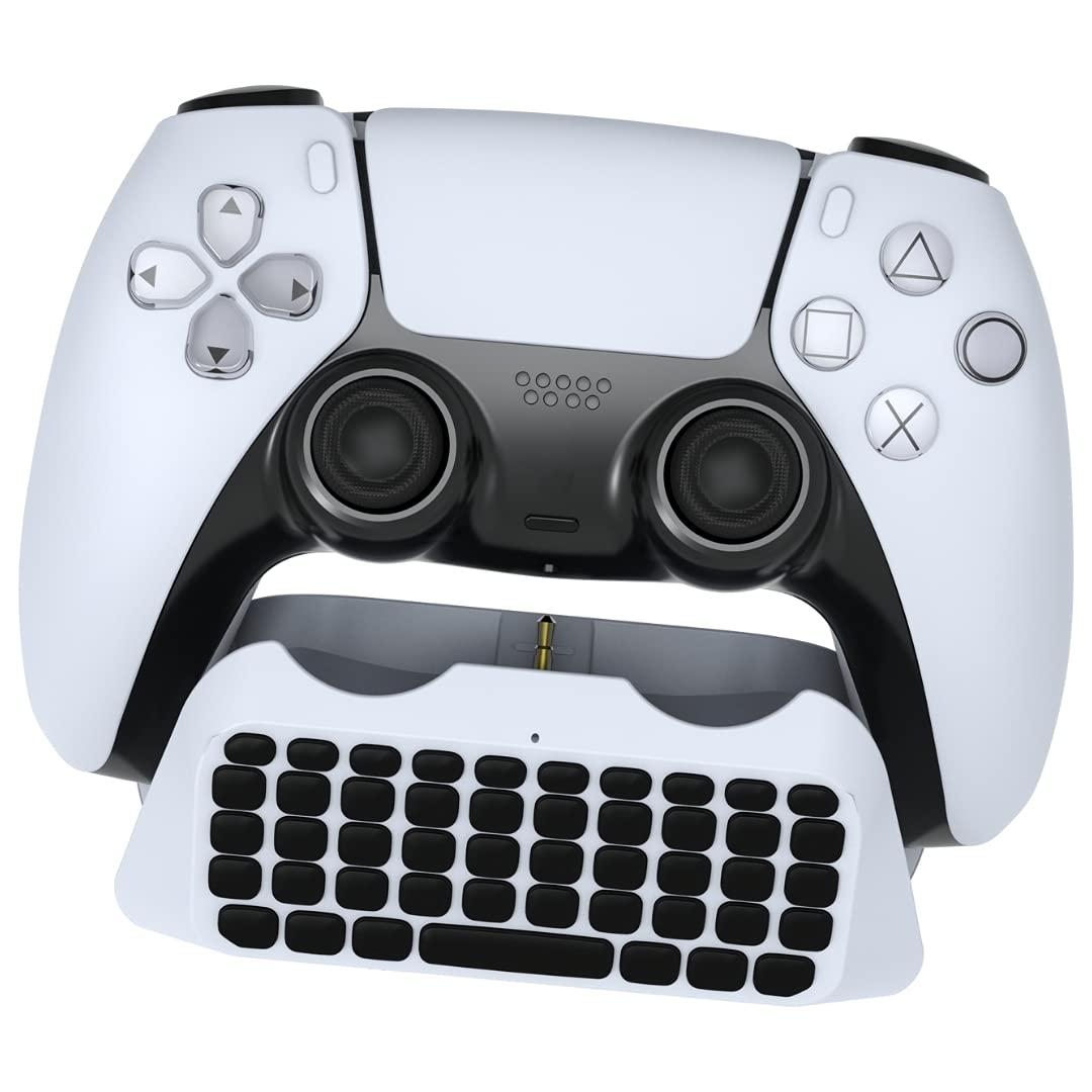 Sony Playstation 5 Disc Version Console with Extra White Controller, Surge QuickType 2.0 Wireless PS5 Controller Keypad and Call of Duty: Vanguard Bundle - Pro-Distributing
