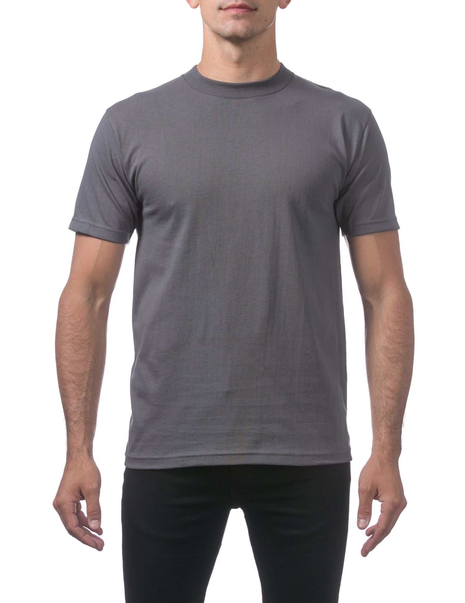 Pro Club Men's Comfort Cotton Short Sleeve T-Shirt - Graphite - Small - Pro-Distributing