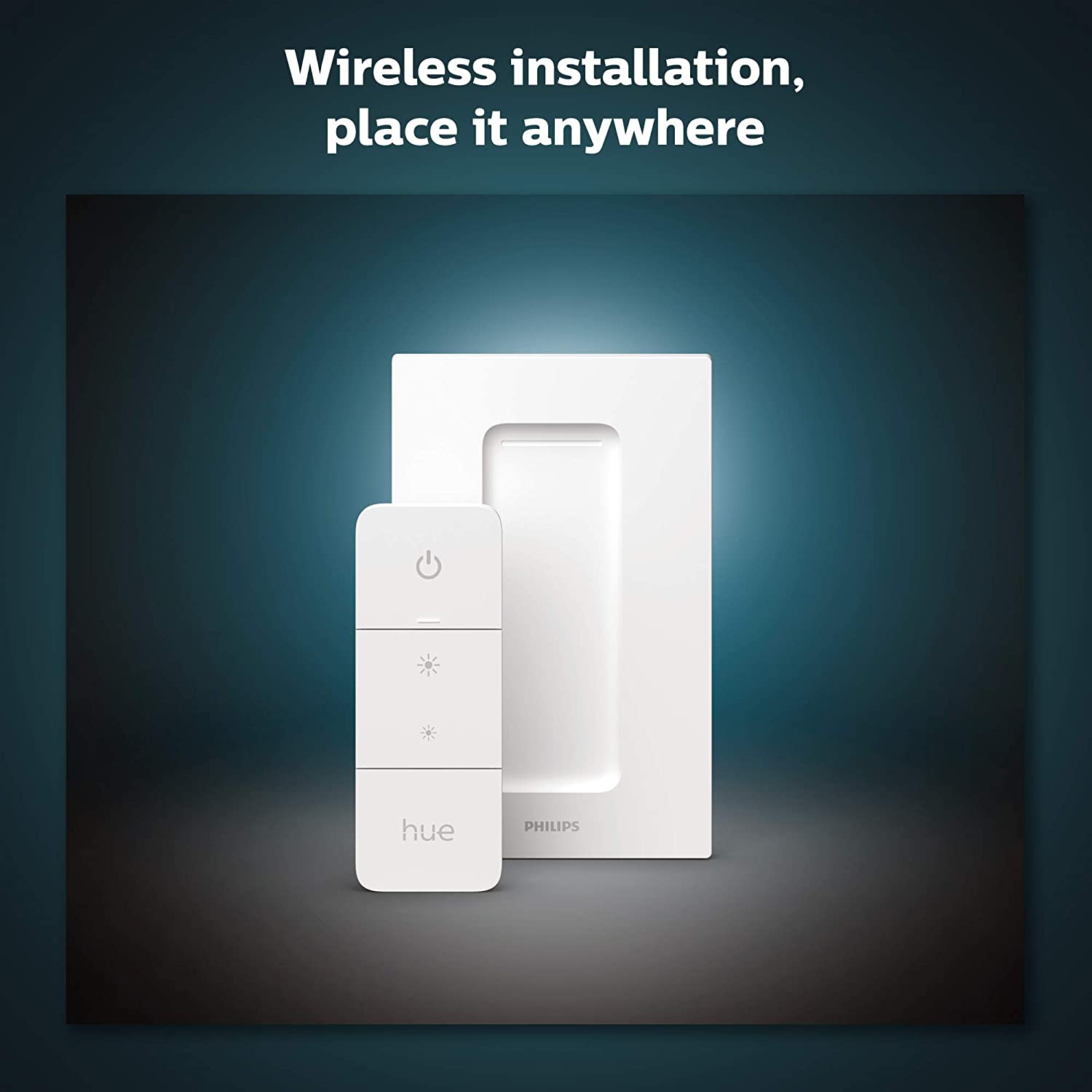 Philips Hue v2 Smart Dimmer Switch and Remote, Installation-Free, Smart Home, Exclusively for Philips Hue Smart Lights (2021 Version), White - Pro-Distributing