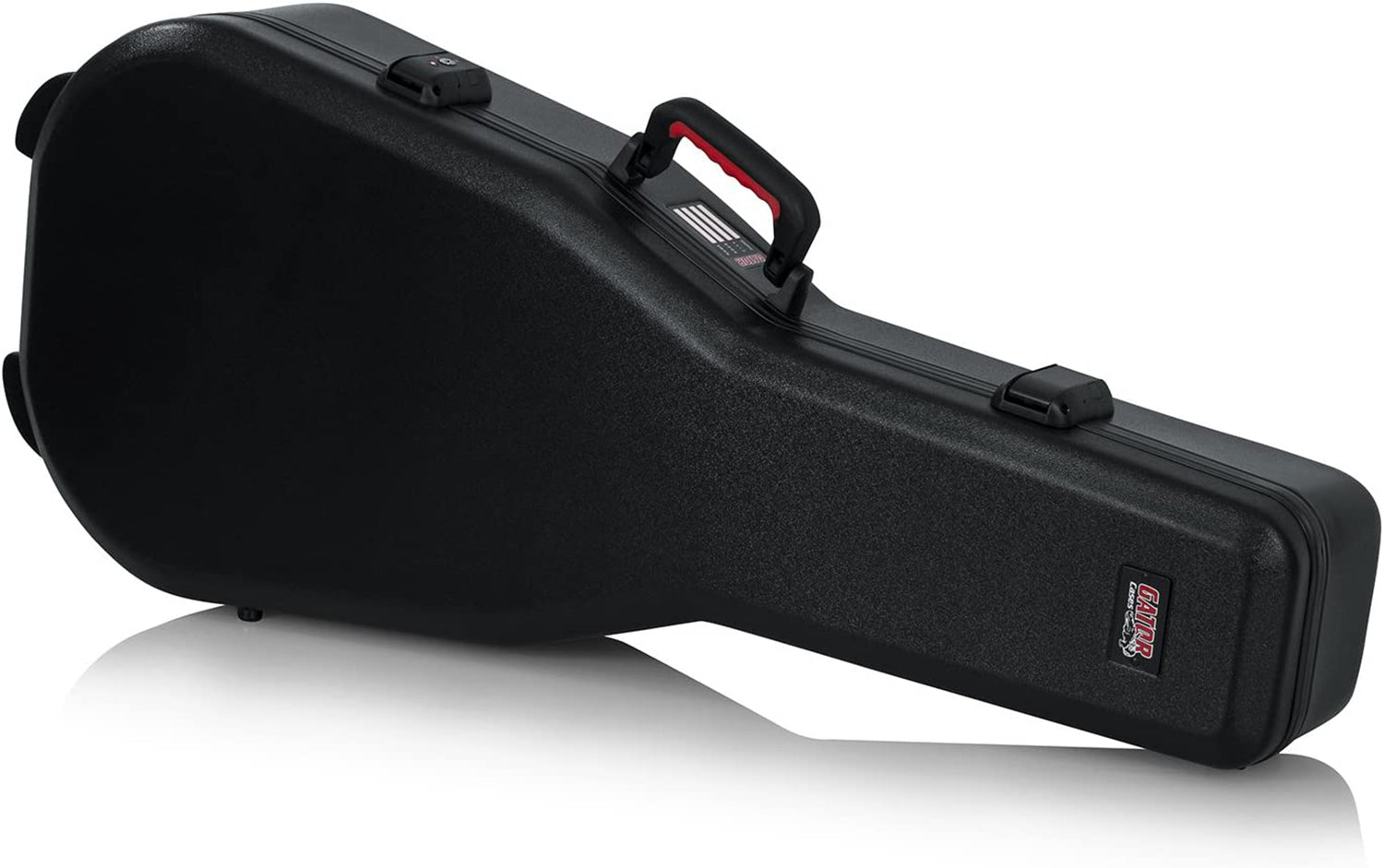Gator Cases Molded Flight Case For Acoustic Dreadnought Guitars With TSA Approved Locking Latch - Pro-Distributing