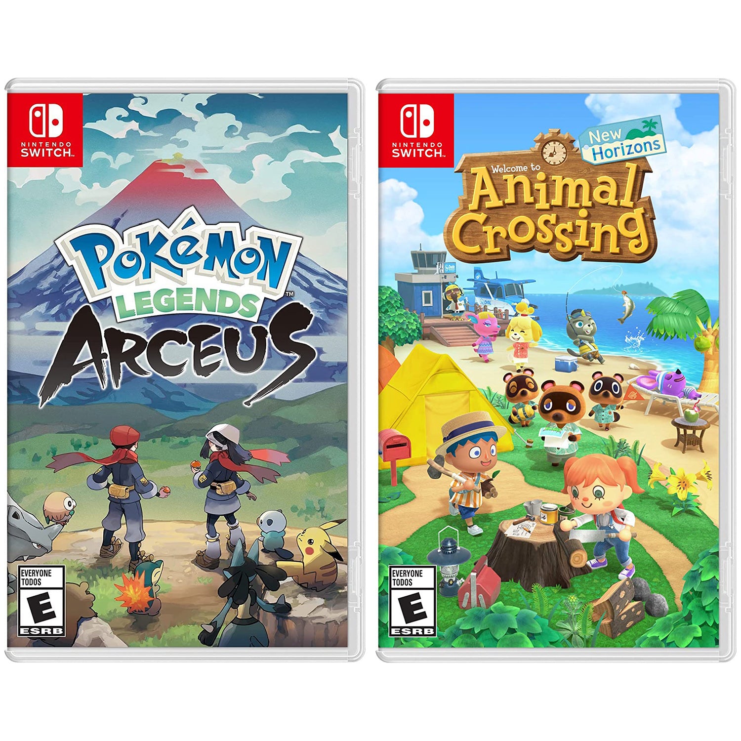 Pokémon Legends: Arceus and Animal Crossing New Horizons - Nintendo Switch Bundle - Pro-Distributing