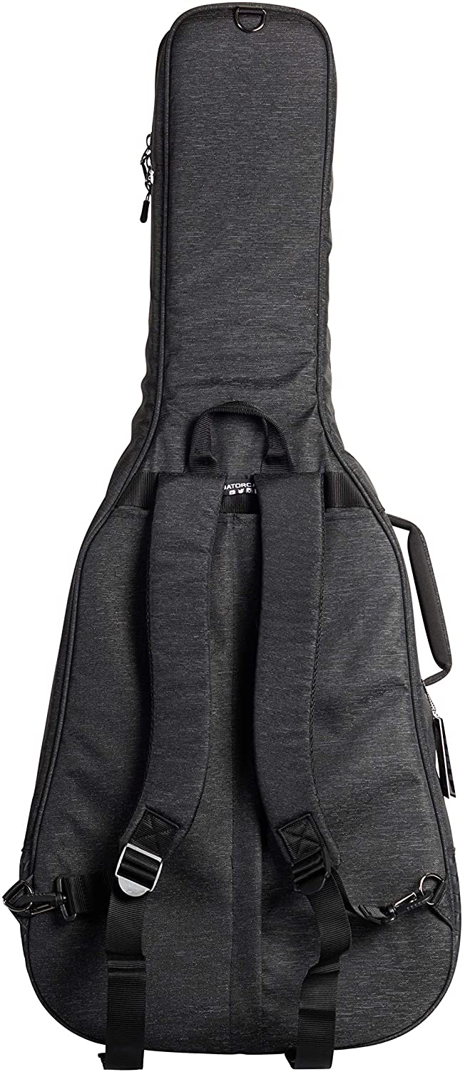 Gator Cases Transit Series Acoustic Guitar Gig Bag - Charcoal Black - Pro-Distributing