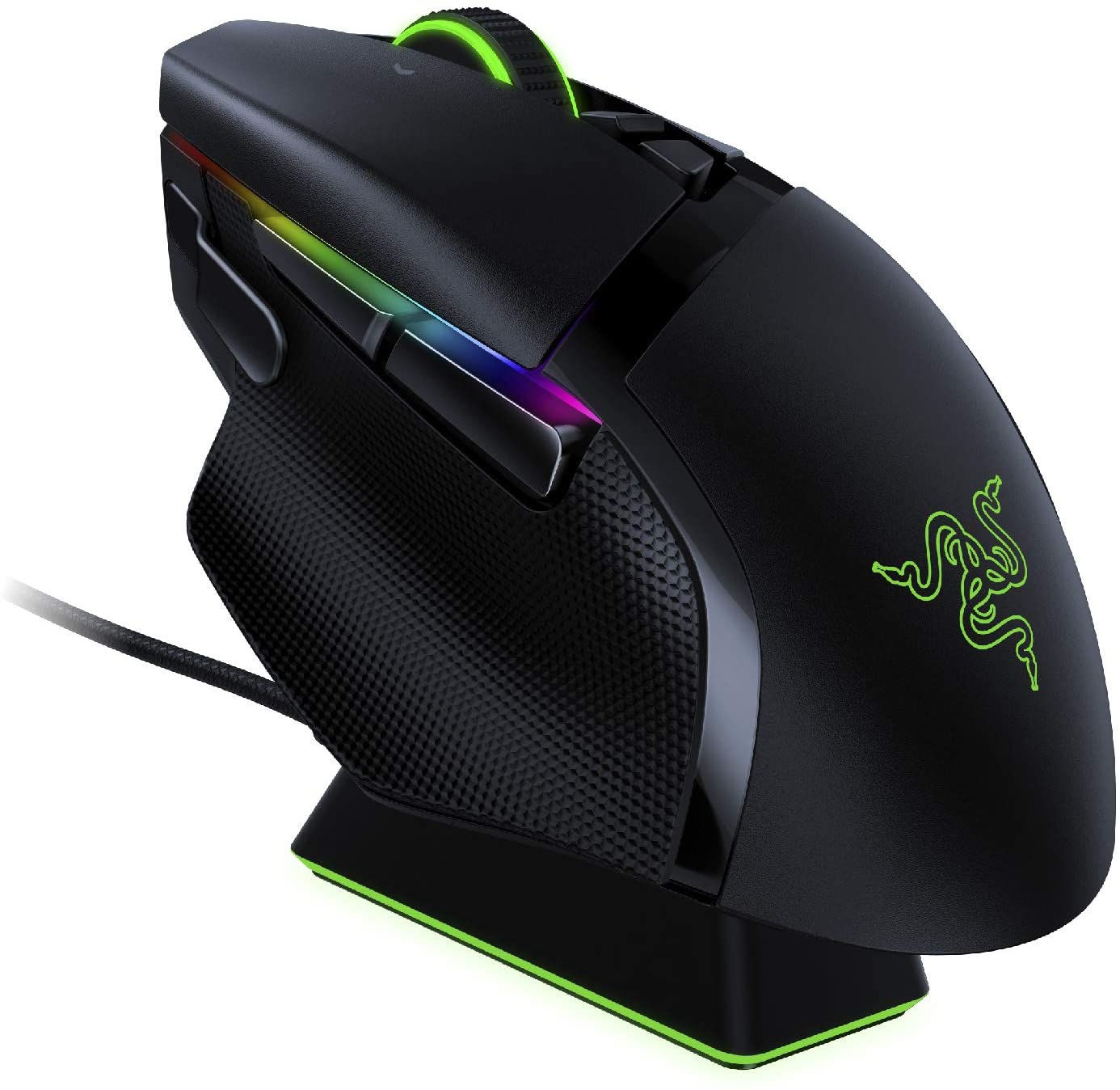 Razer Basilisk Ultimate Wireless Optical Gaming Mouse with HyperSpeed Technology and Charging Dock - Black RZ01-03170100-R3U1 - Pro-Distributing