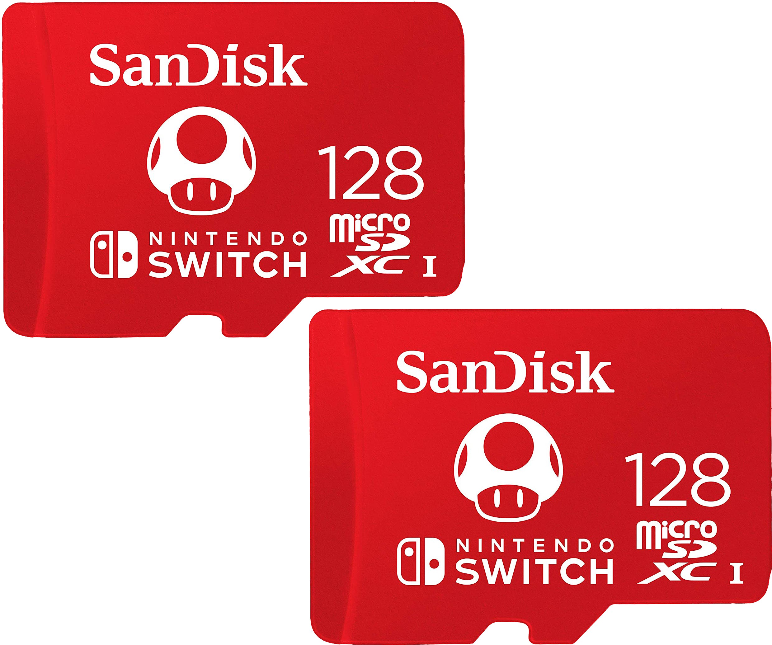2 Pack SanDisk 128GB microSDXC UHS-I-Memory-Card for Nintendo-Switch - SDSQXAO-128G-GNCZN - Pro-Distributing