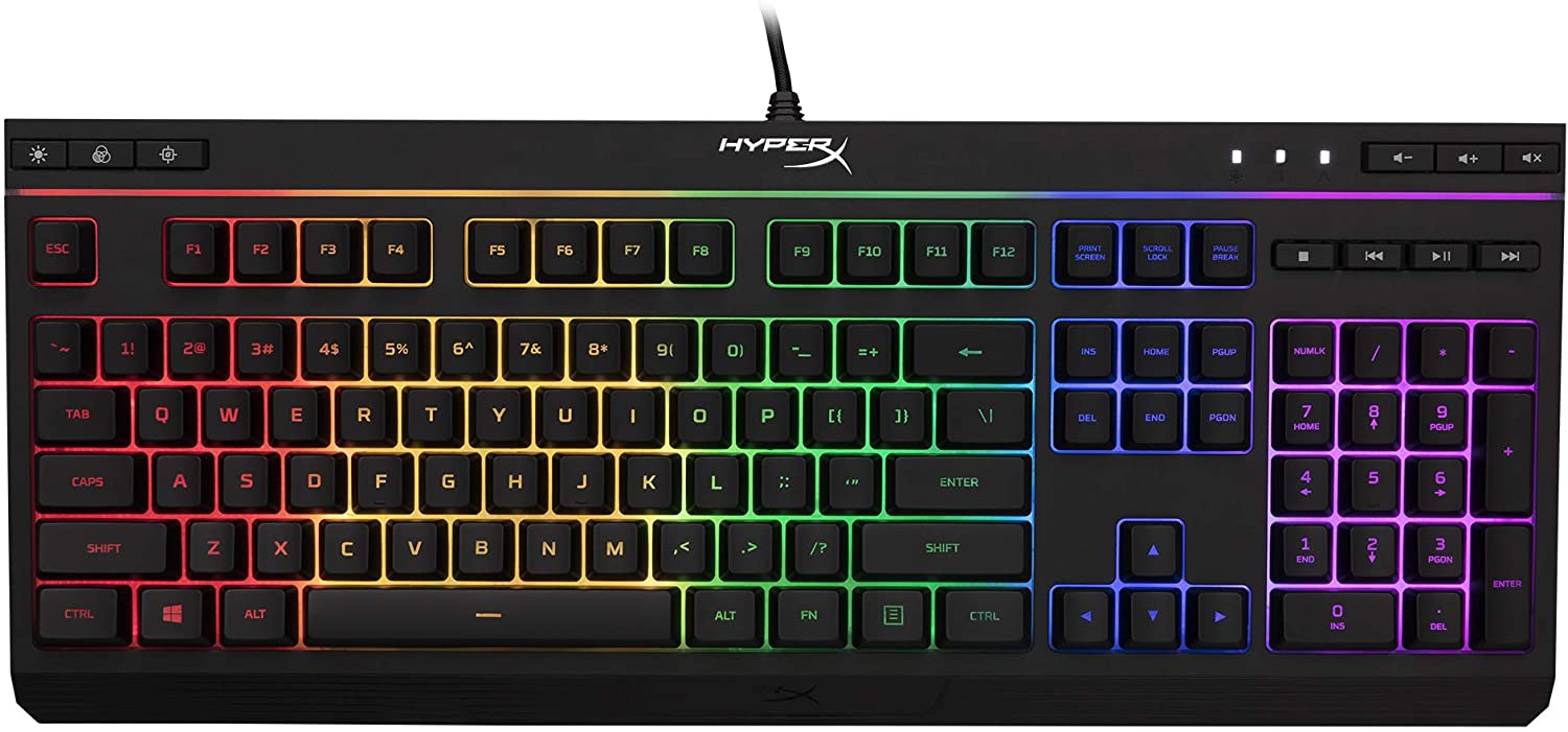HyperX Alloy Core RGB Gaming Keyboard with Silent Keys and RGB LED Lighting - Refurbished - Pro-Distributing