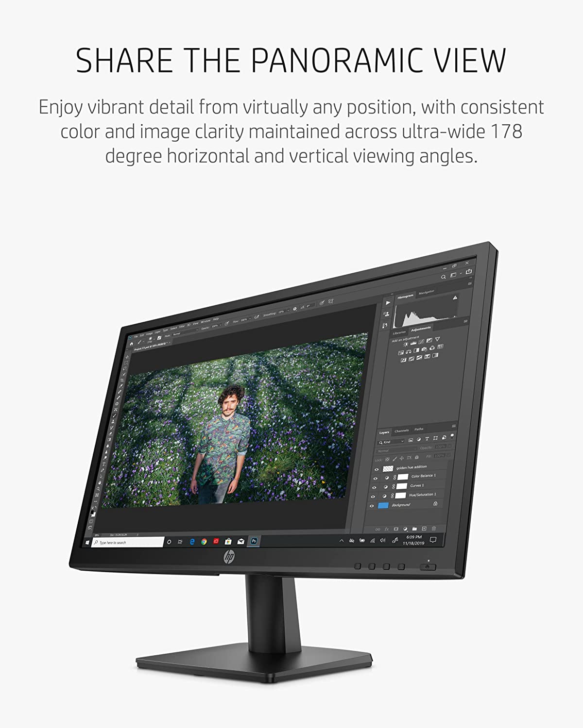 HP V223ve 21.5" Inch 1080p Monitor with VA Display, 75Hz Refresh Rate, HDMI & VGA Ports - Pro-Distributing