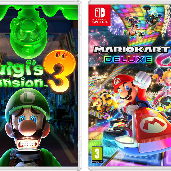 Nintendo switch with luigi's mansion 3 bundle discount
