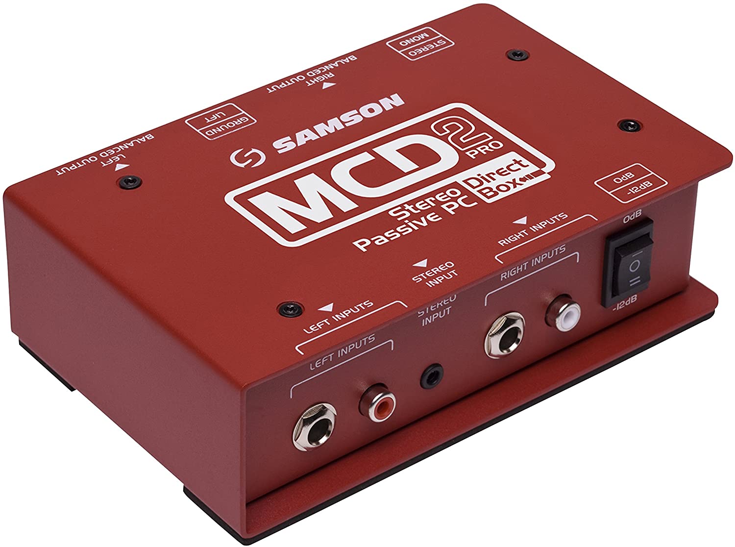 Samson MCD2 Pro Signal Direct Box (Shielded Transformer) with 1/4", RCA And 3.5mm - Pro-Distributing