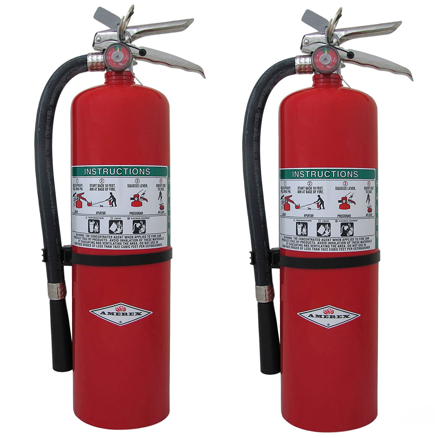 Amerex A411, 20lb ABC Dry Chemical Class A B C Fire Extinguisher - 2 Pack - Pro-Distributing
