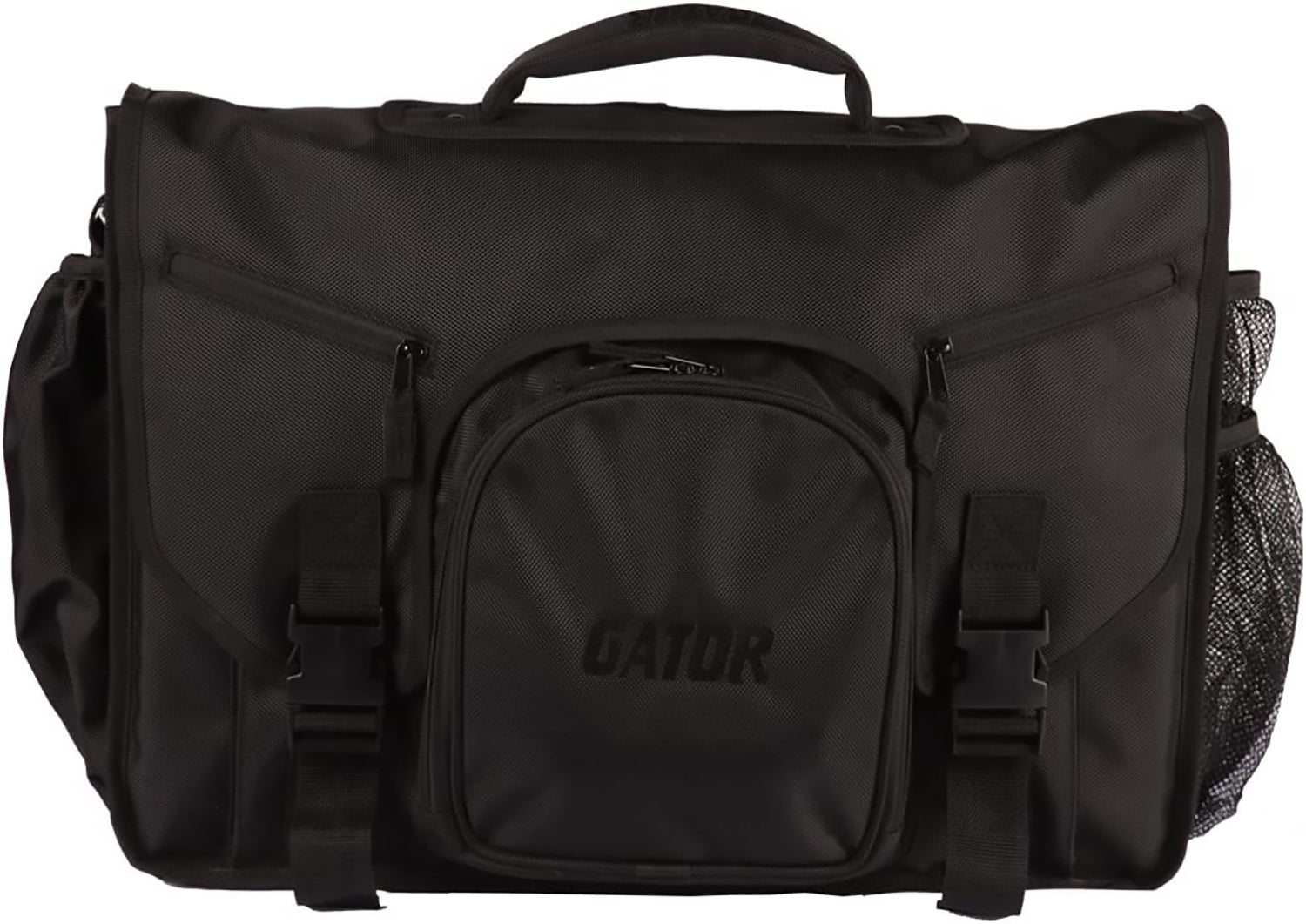 Gator Cases Club Series DJ Controller Messenger Bag with Bright Orange Interior - Pro-Distributing