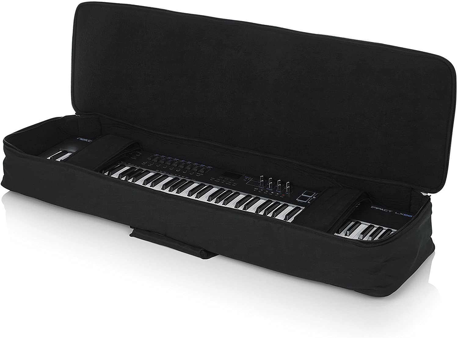 Gator Cases Heavy Duty Rugged Nylon Construction Padded Keyboard Gig Bag; Fits Slim Line 88 Note Keyboards - GKB-88 SLIM - Pro-Distributing