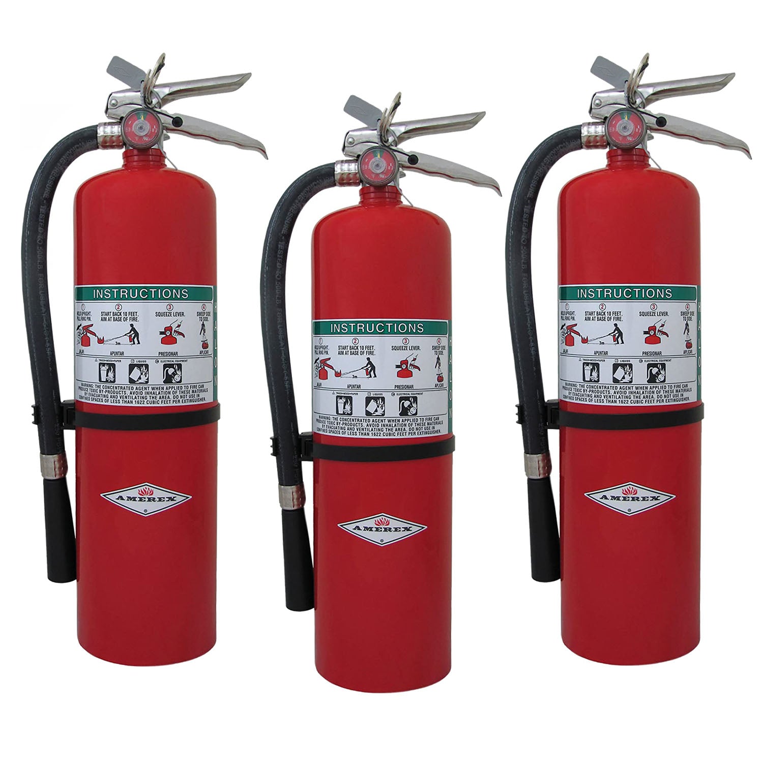 Amerex A411, 20lb ABC Dry Chemical Class A B C Fire Extinguisher - 3 Pack - Pro-Distributing
