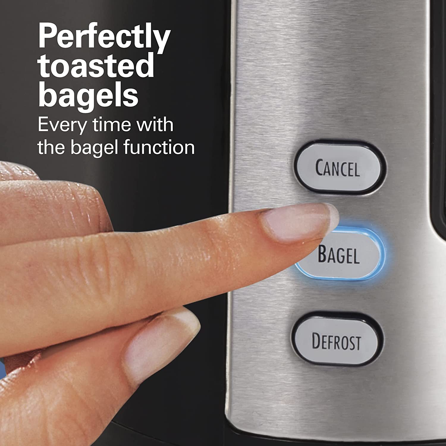 Hamilton Beach 4 Slice Toaster with Defrost, Auto-Shutoff  - Black - Pro-Distributing