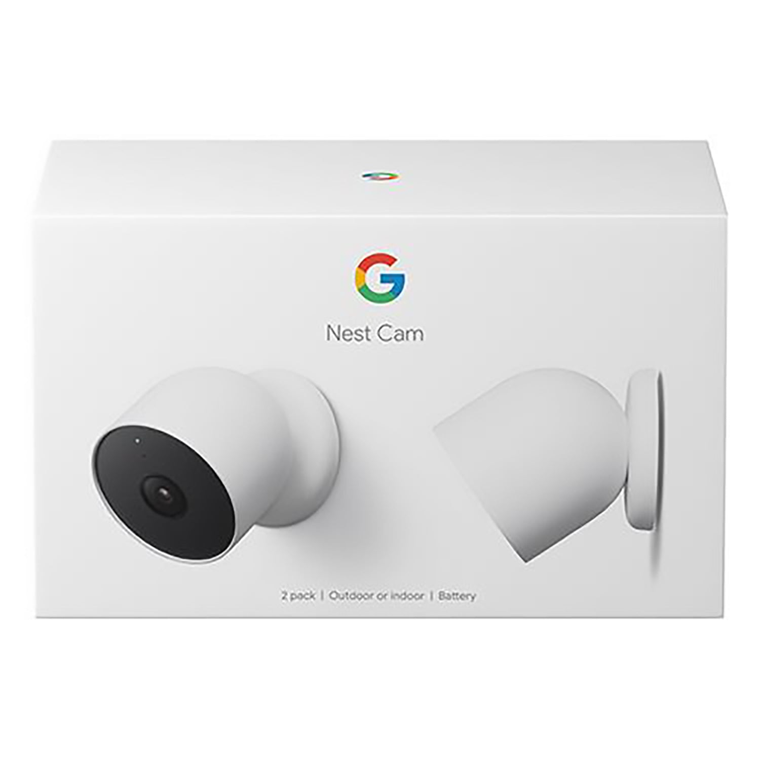 2 Pack Google Nest Cam 1080p Indoor/Outdoor Battery Security Camera - White - Pro-Distributing