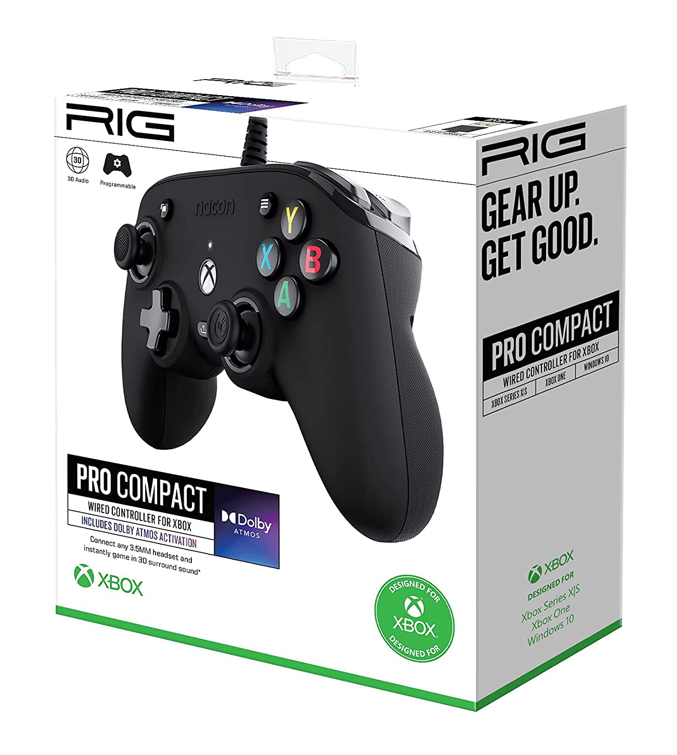 Nacon PRO Compact Controller for Xbox Series X|S and Xbox One - Black - Pro-Distributing