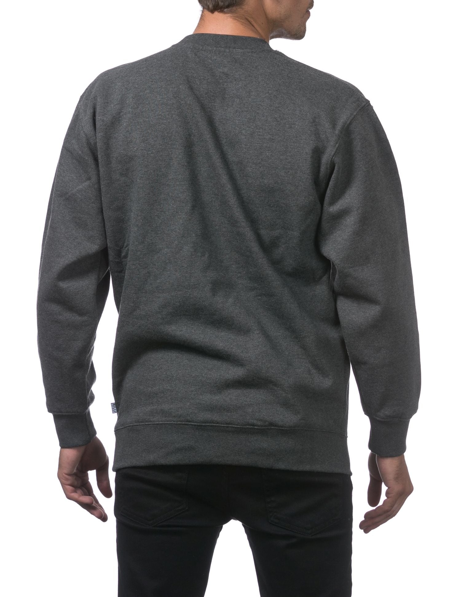 Pro Club Men's Comfort Crew Neck Fleece Pullover Sweater - Charcoal - Small - Pro-Distributing