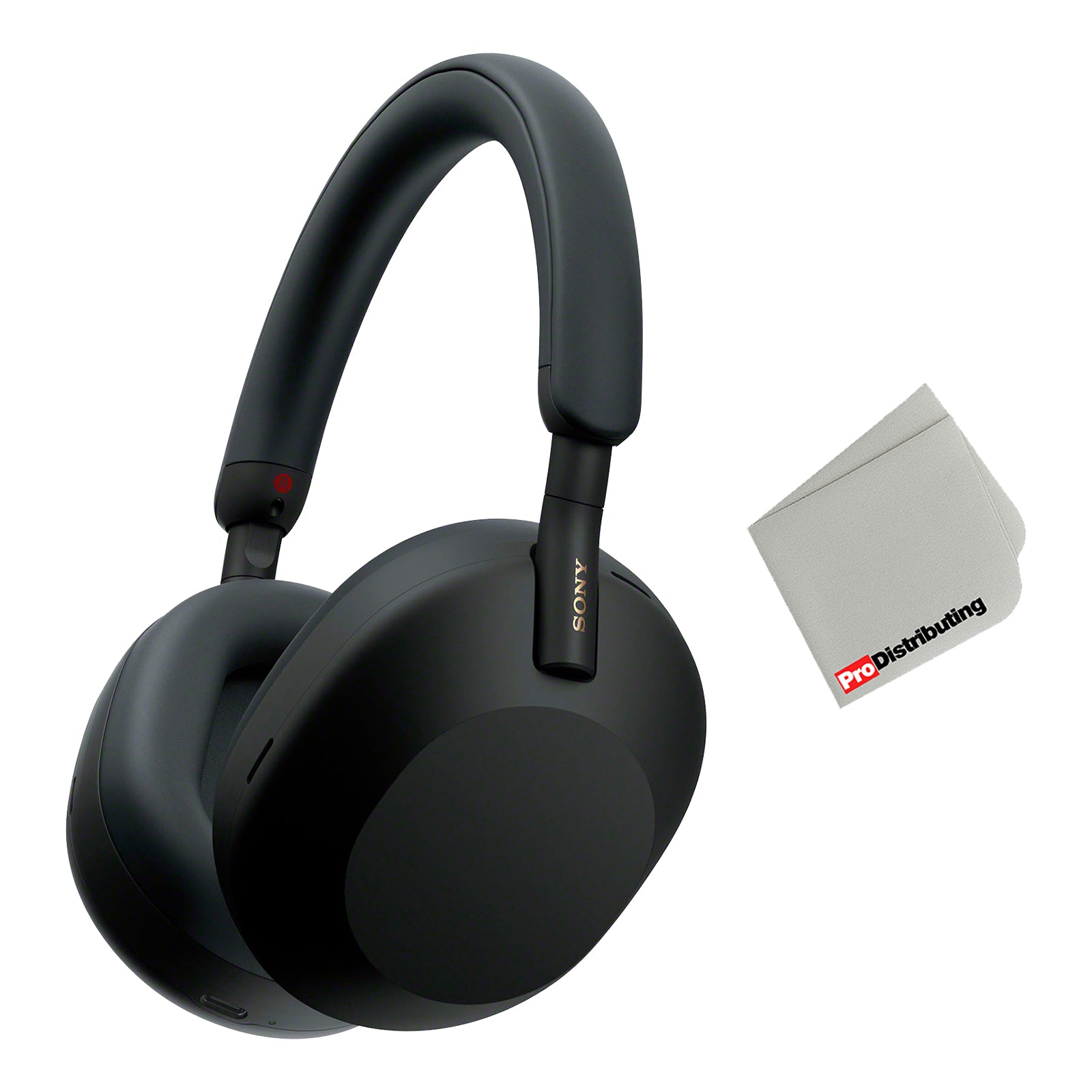 Sony WH-1000XM5 Bluetooth Wireless Noise Canceling Headphones and Microfiber Cleaning Cloth - Pro-Distributing