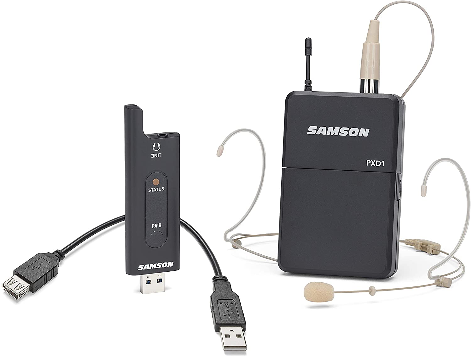 SAMSON XPD2 Headset USB Digital Wireless (2.4 GHz) System - DE5 Headset (PXD1/RXD2USB) - Pro-Distributing