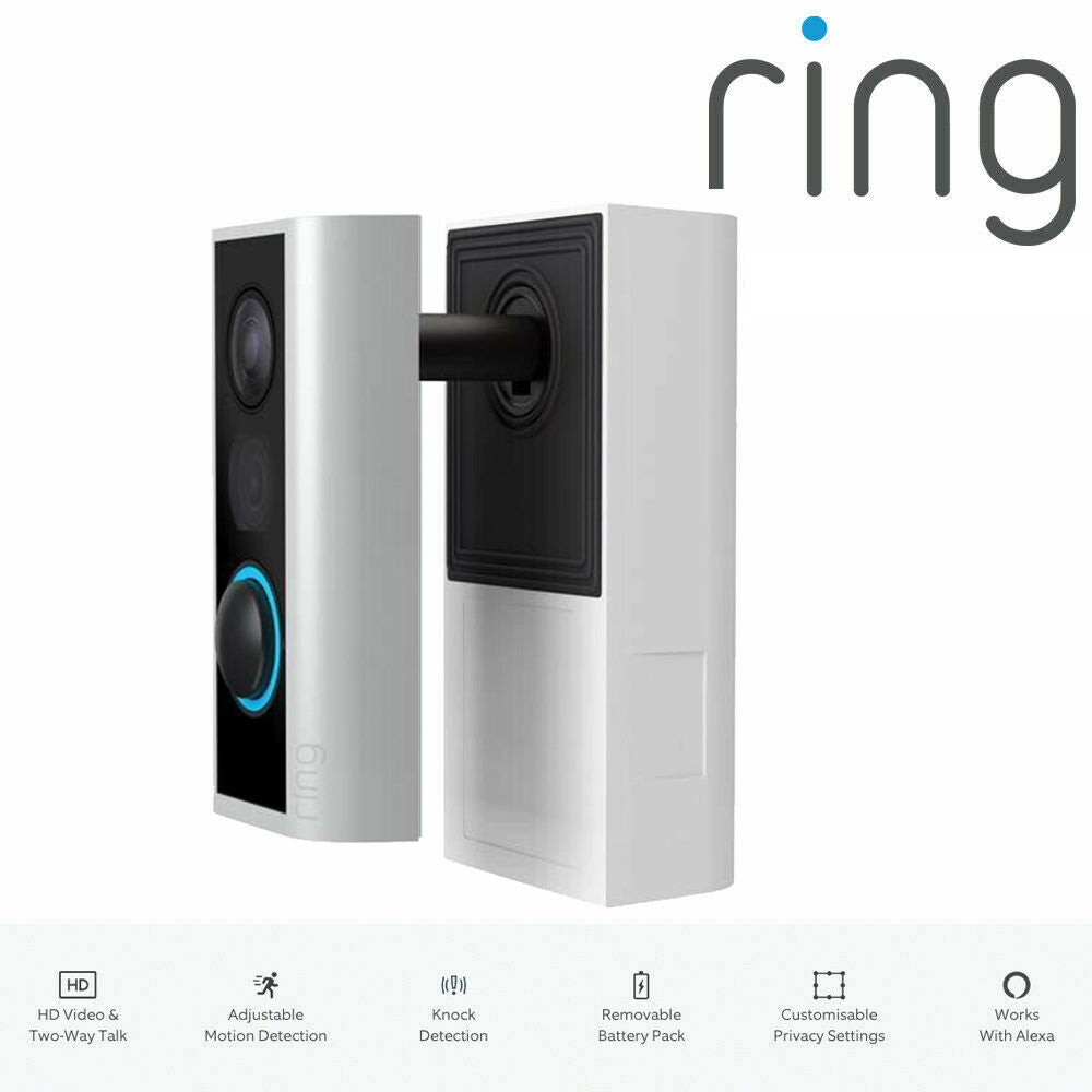 Ring Peephole Cam Door View Smart Video Doorbell Security Camera 1080p HD Video, 2 Way Talk Rechargeable Battery - Pro-Distributing