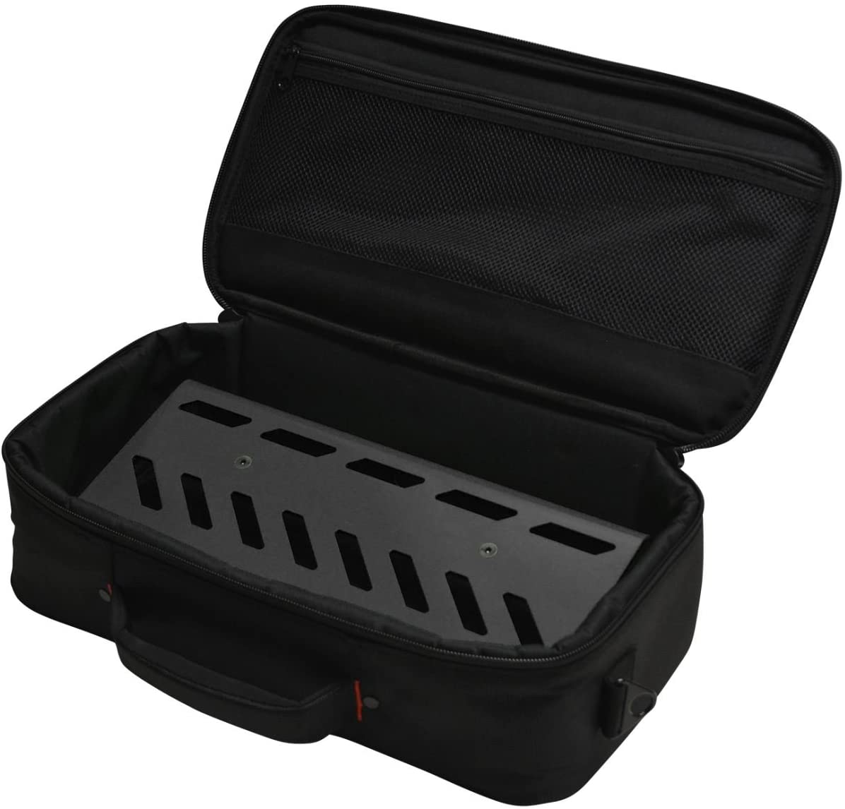 Gator Cases Aluminum Guitar Pedal Board with Carry Bag; Small: 15.75" x 7" - Stealth Black - GPB-LAK-1 - Pro-Distributing