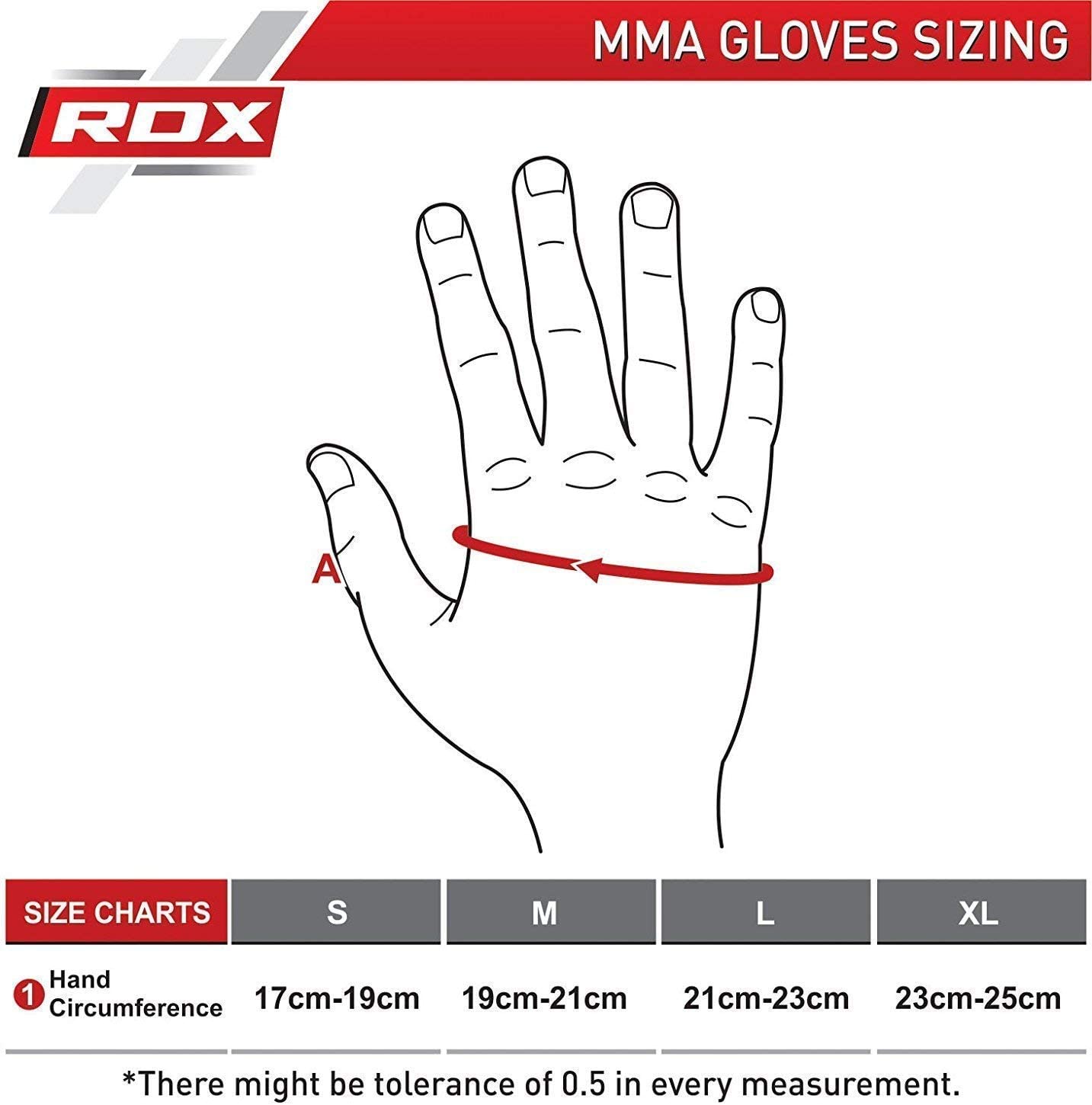 RDX F15 MMA Grappling Gloves Padded Leather Training Sparring Mitts - Matte Black - Extra Large - Pro-Distributing