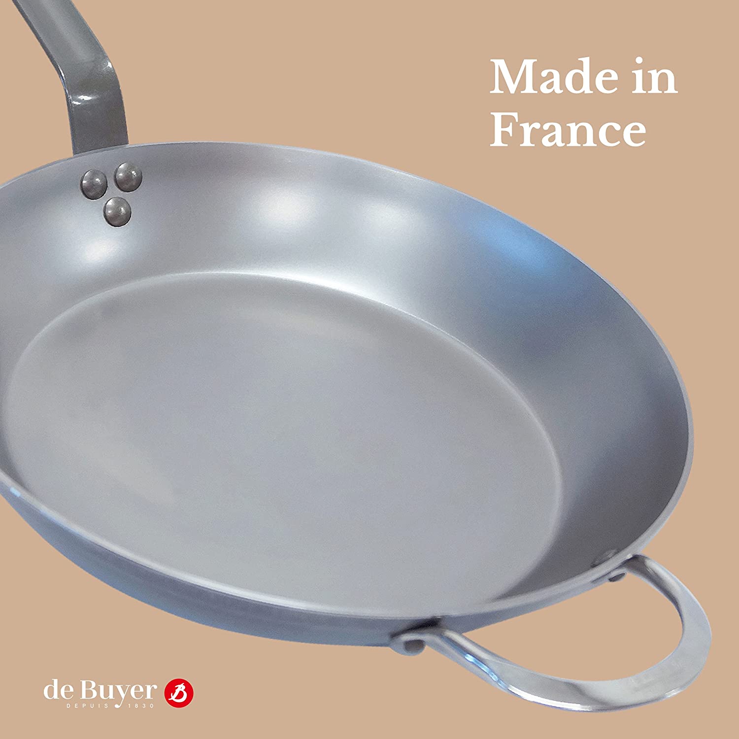 de Buyer Mineral B Carbon Steel Fry Pan - 14" - Pro-Distributing