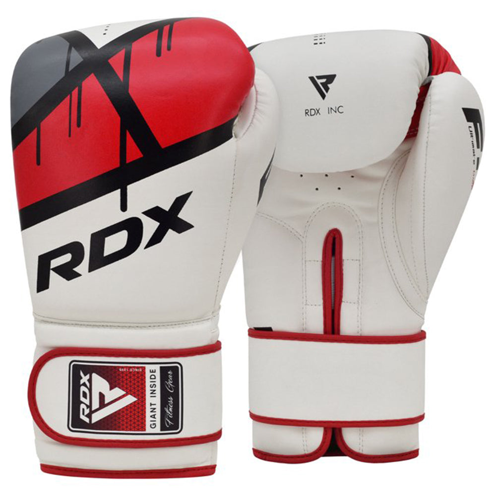 RDX F7 EGO MMA, BJJ, Muay Thai, Kickboxing, Training Boxing Gloves - RED - 10oz - Pro-Distributing