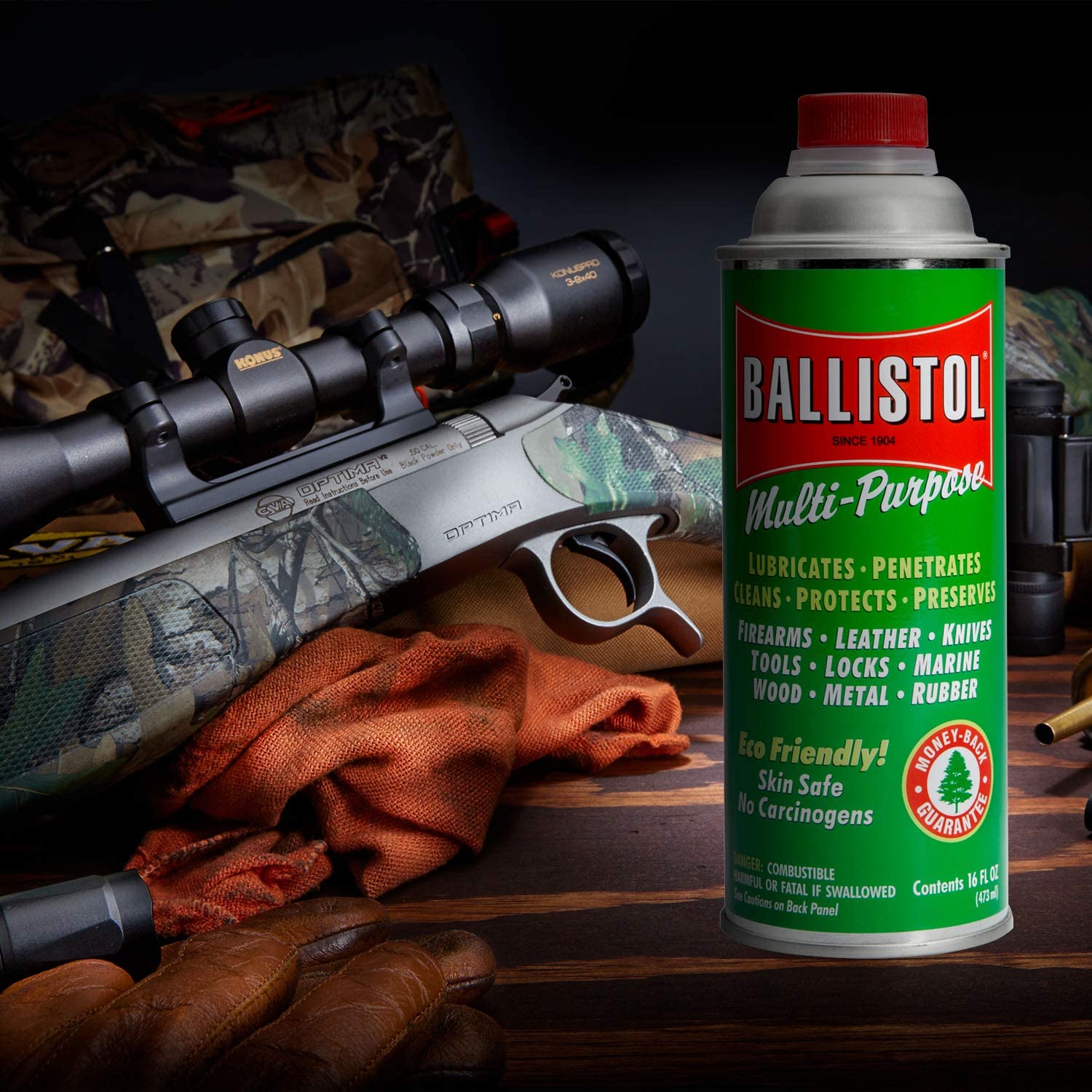 3-Pack Ballistol 16 oz Multi-Purpose Oil Lubricant Cleaner and Protectant for Wood, Metal, Rubber - Pro-Distributing