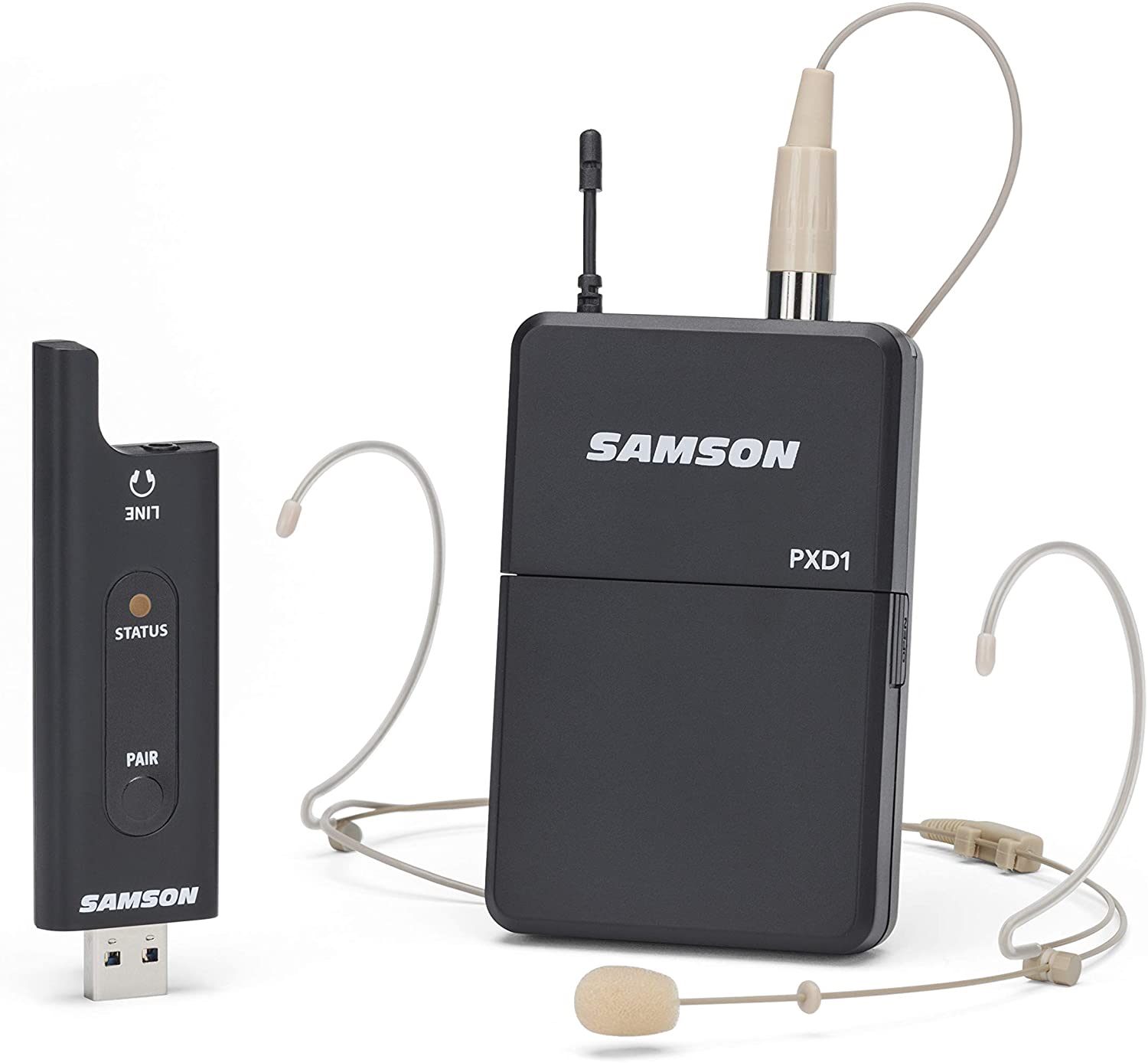 SAMSON XPD2 Headset USB Digital Wireless (2.4 GHz) System - DE5 Headset (PXD1/RXD2USB) - Pro-Distributing