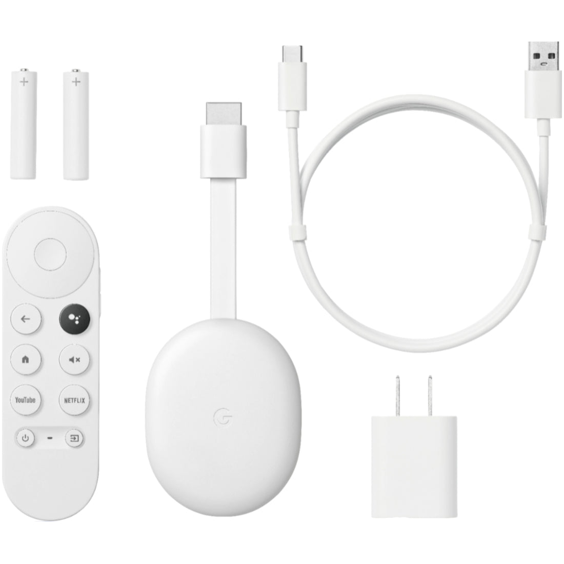 Google Chromecast 4K with Google TV -Snow GA01919-US - Pro-Distributing