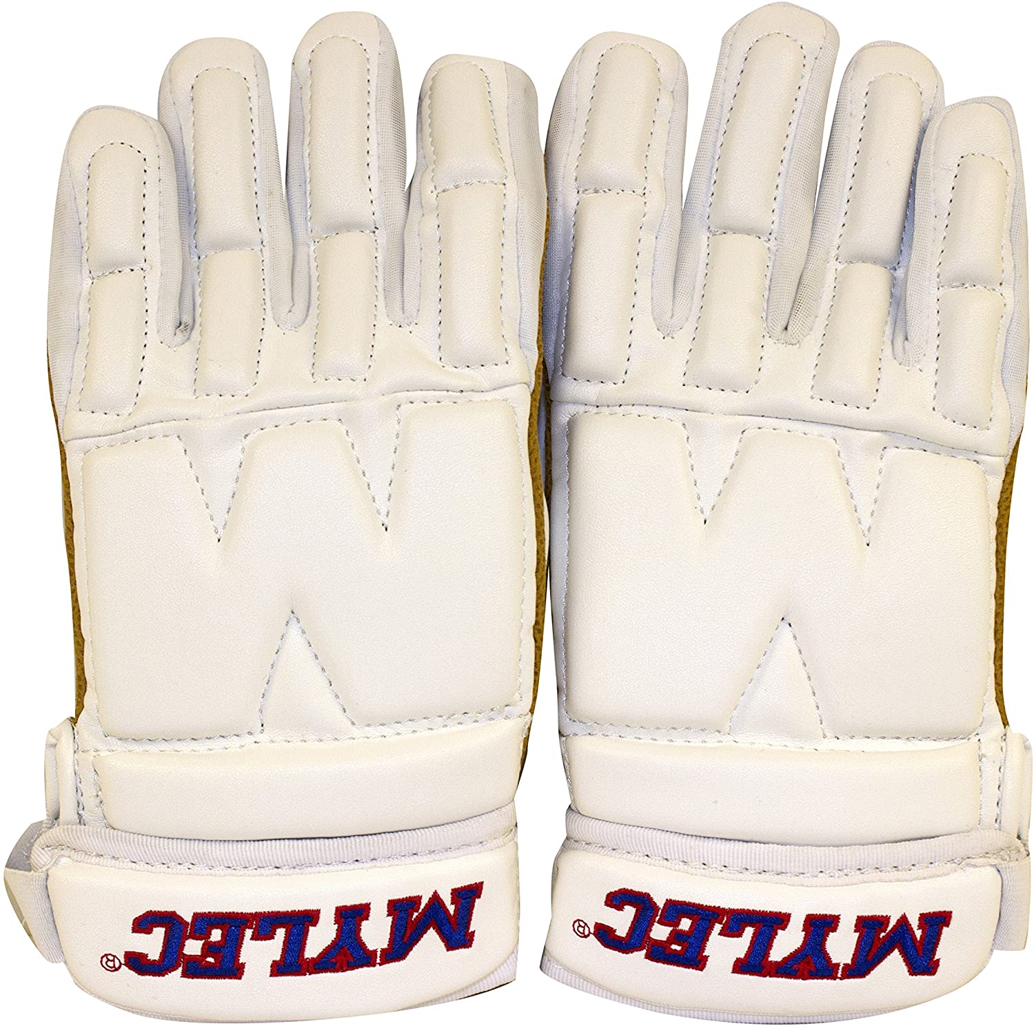 Mylec MK3 9" / Small Hockey, Dek Hockey, Street Hockey Player Gloves - White - Pro-Distributing