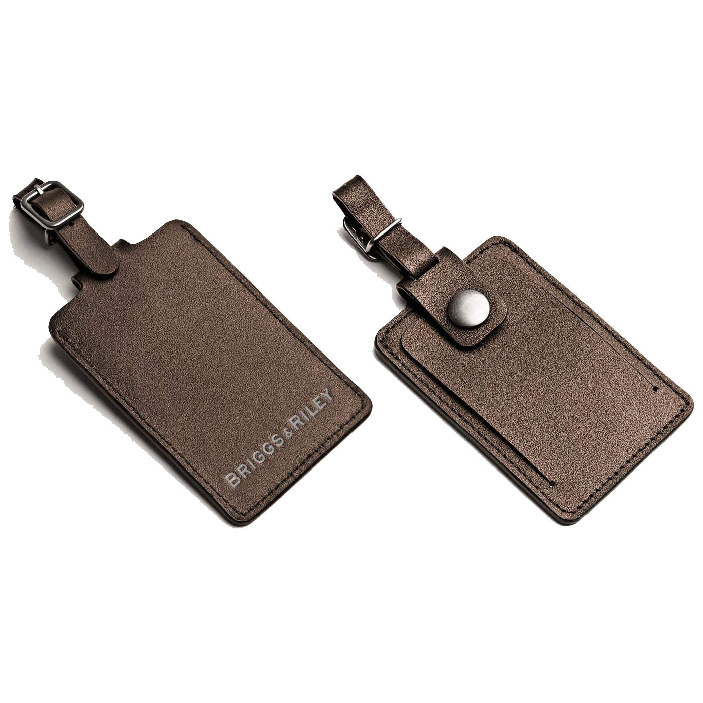 Briggs & Riley ATwork Leather Luggage ID Tag - Brown (W240-18) - Pro-Distributing
