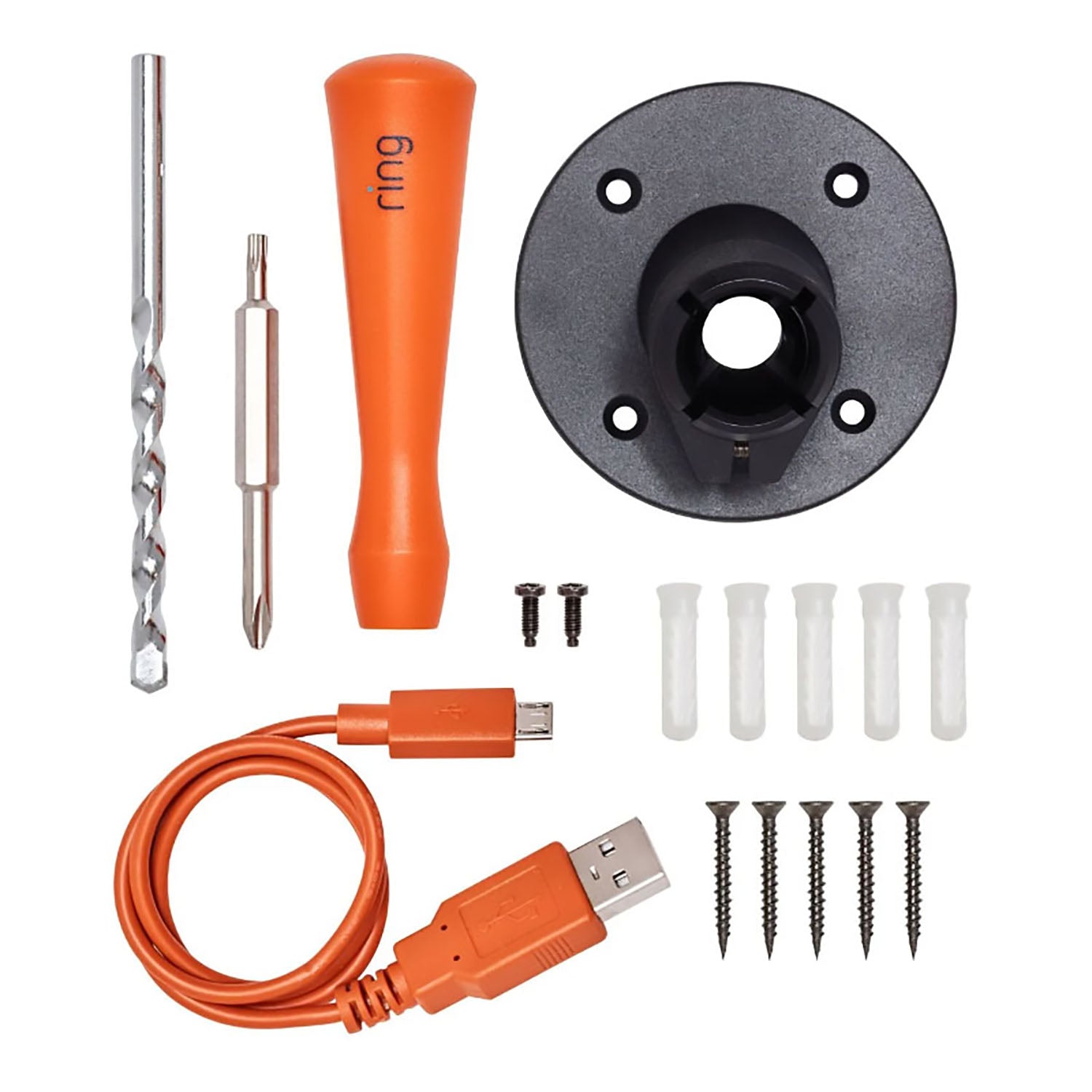 Ring Spare Parts Kit for Spotlight Security Camera - Black - Pro-Distributing